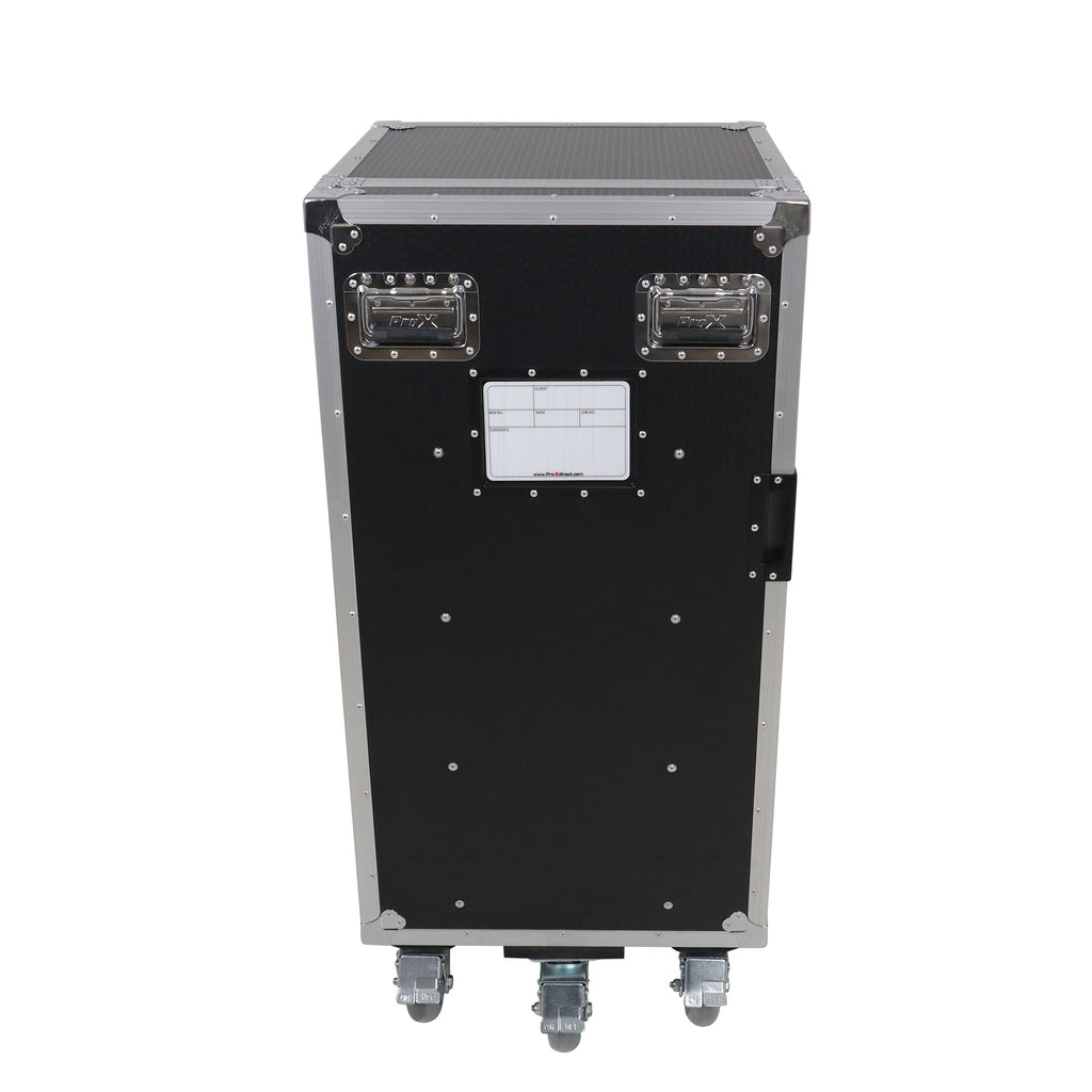 Pro 6 Utility Drawer Workbox ATA Flight Style Case with Hinged Storage Door and Five 5 inch Casters