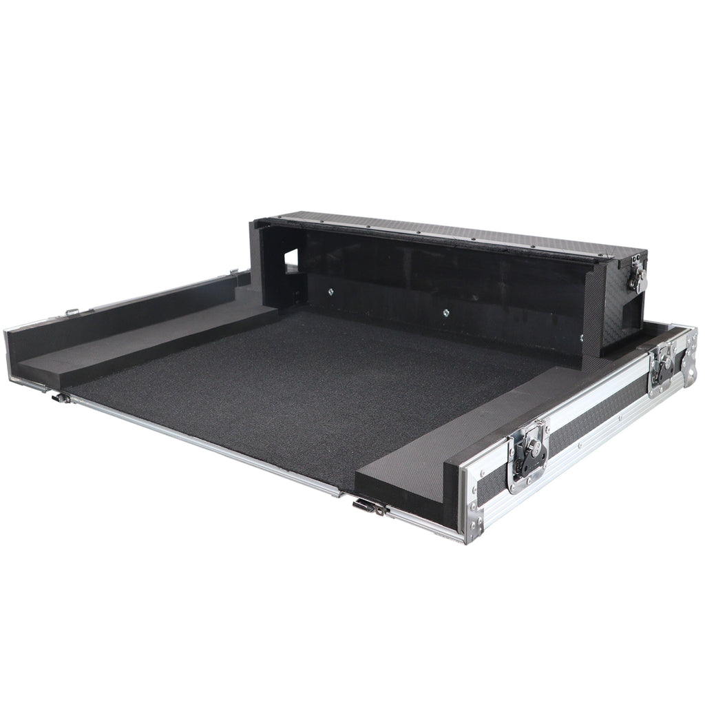 ATA Digital Audio Mixer Flight Case for Allen & Heath AVANTIS Console with Doghouse compartment and Caster wheels