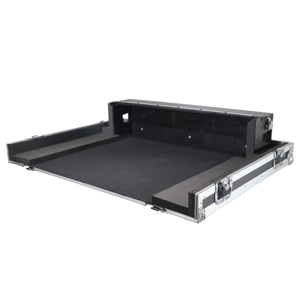 ATA Digital Audio Mixer Flight Case for Allen & Heath AVANTIS Console with Doghouse compartment and Caster wheels