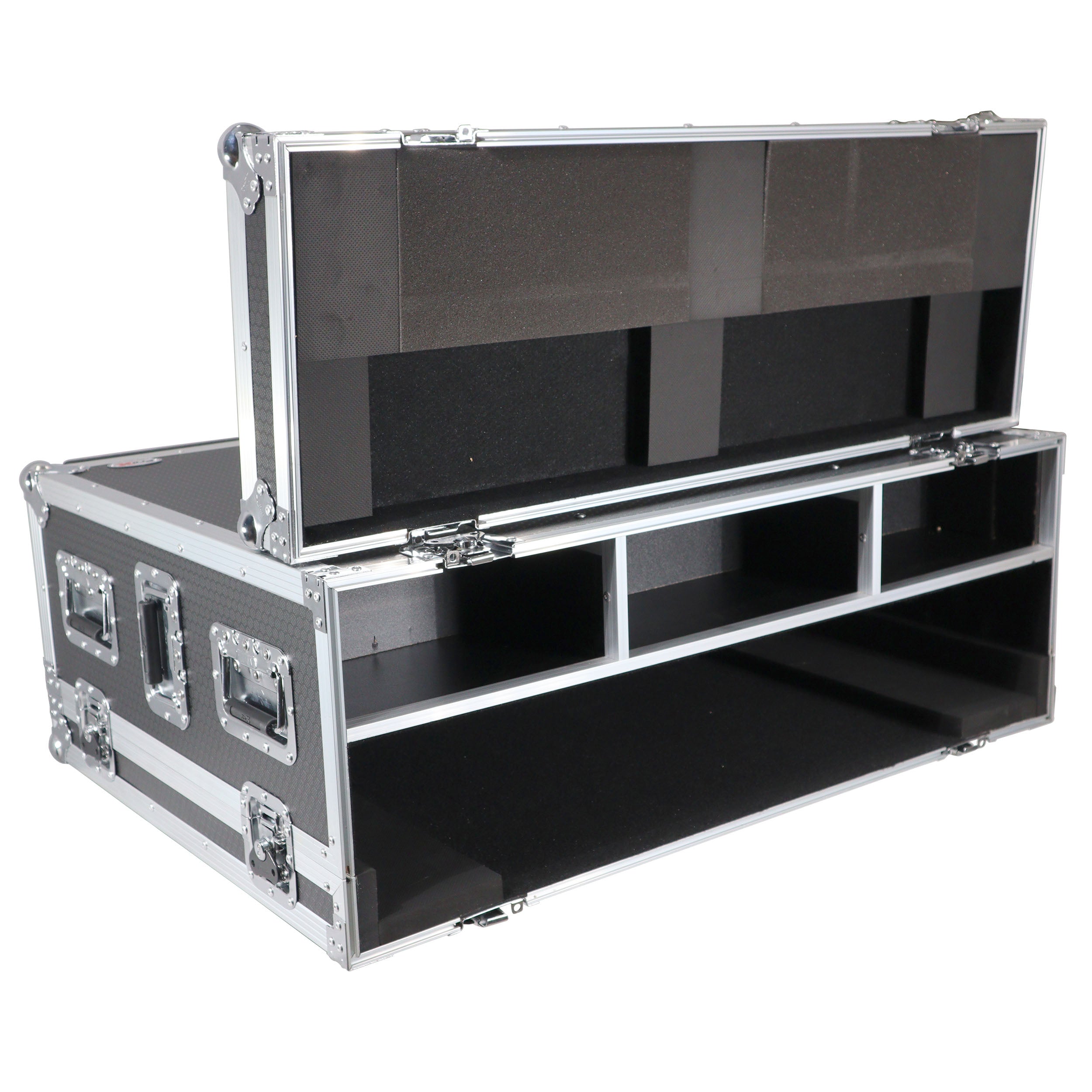 ATA Digital Audio Mixer Flight Case for Allen & Heath AVANTIS Console with Doghouse compartment and Caster wheels