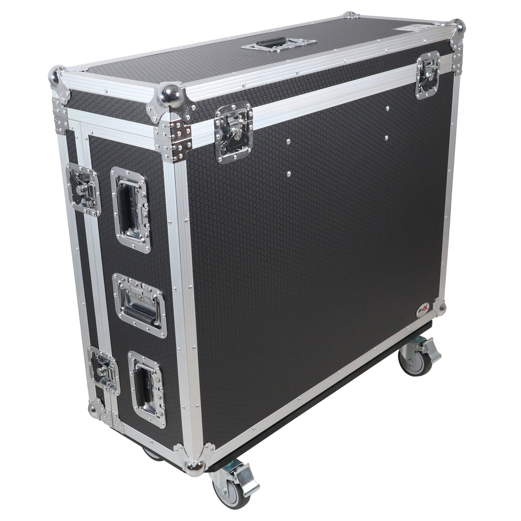 ATA Digital Audio Mixer Flight Case for Allen & Heath AVANTIS Console with Doghouse compartment and Caster wheels