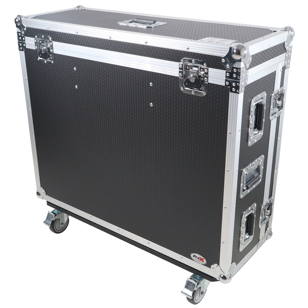 ATA Digital Audio Mixer Flight Case for Allen & Heath AVANTIS Console with Doghouse compartment and Caster wheels
