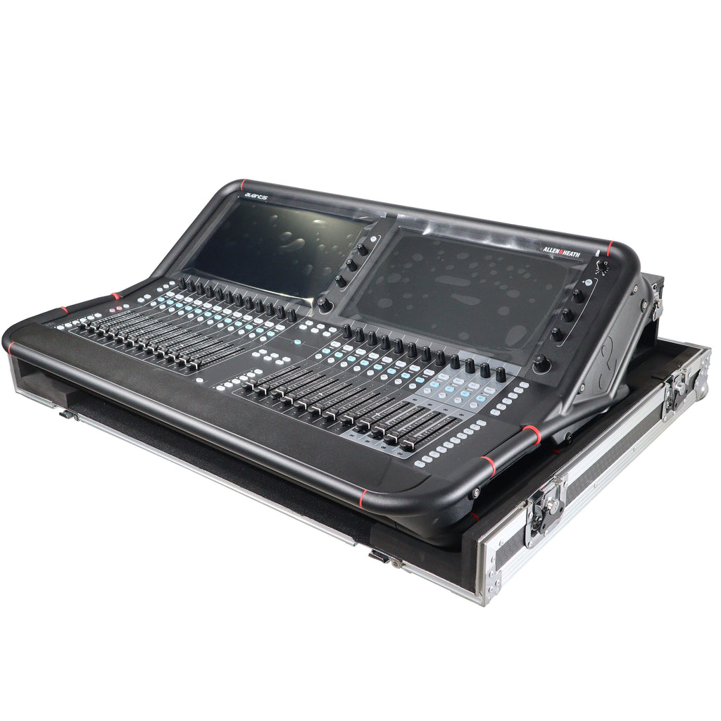 ATA Digital Audio Mixer Flight Case for Allen & Heath AVANTIS Console with Doghouse compartment and Caster wheels