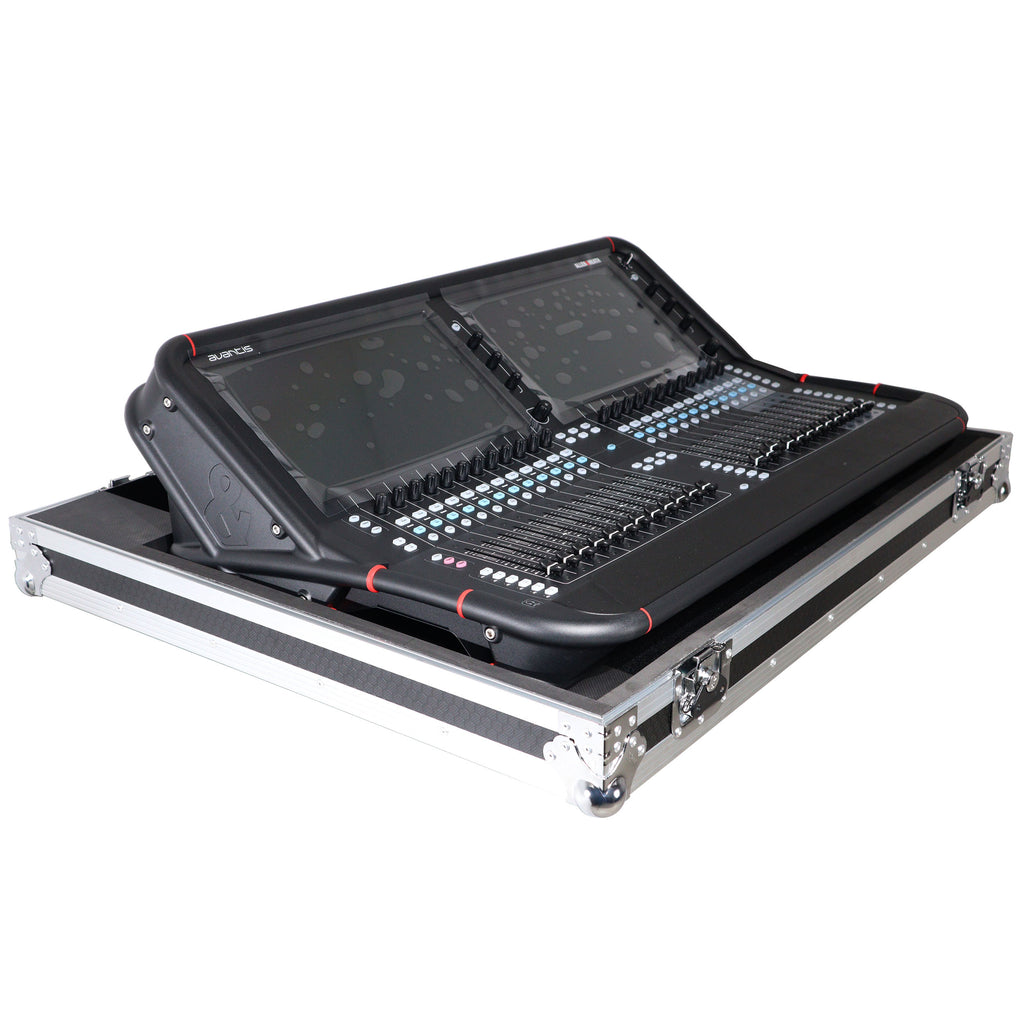 Fits Allen & Heath AVANTIS  Digital Mixer Console Flight Case w Low Profile Wheels