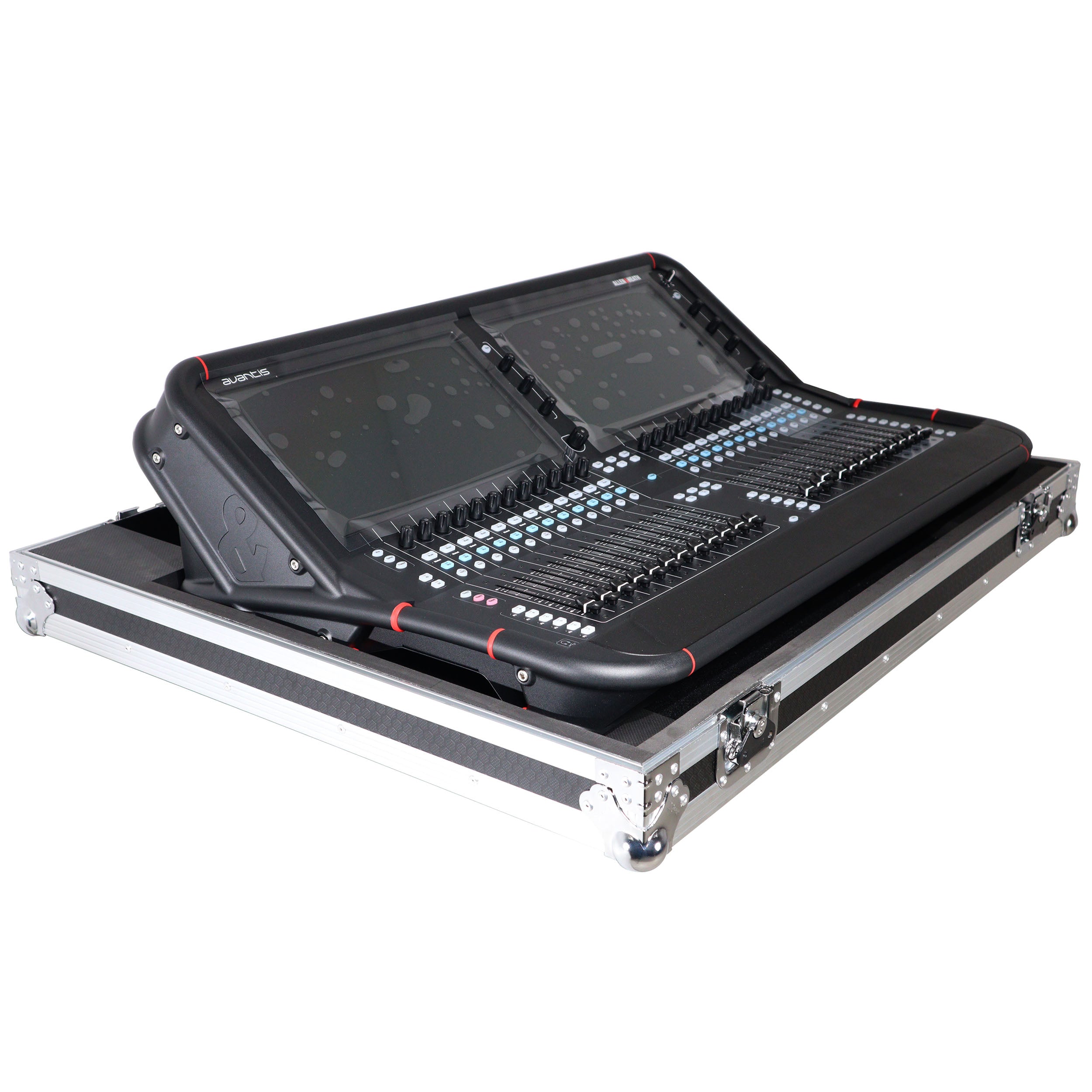 Fits Allen & Heath AVANTIS  Digital Mixer Console Flight Case w Low Profile Wheels