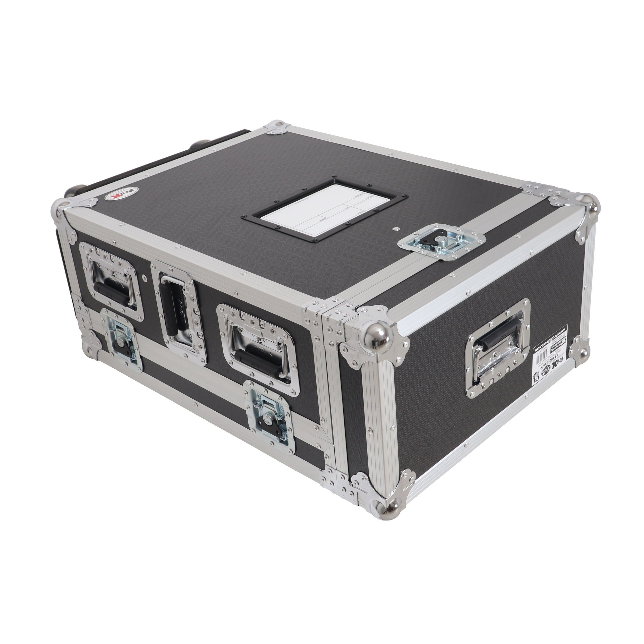 ATA Digital Audio Mixer Flight Case for Allen & Heath QU5 Console with Doghouse compartment and 4x Caster wheels