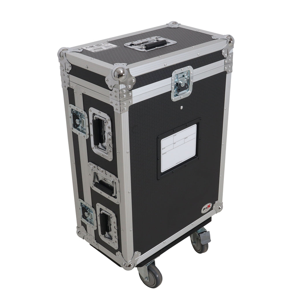 ATA Digital Audio Mixer Flight Case for Allen & Heath QU5 Console with Doghouse compartment and 4x Caster wheels