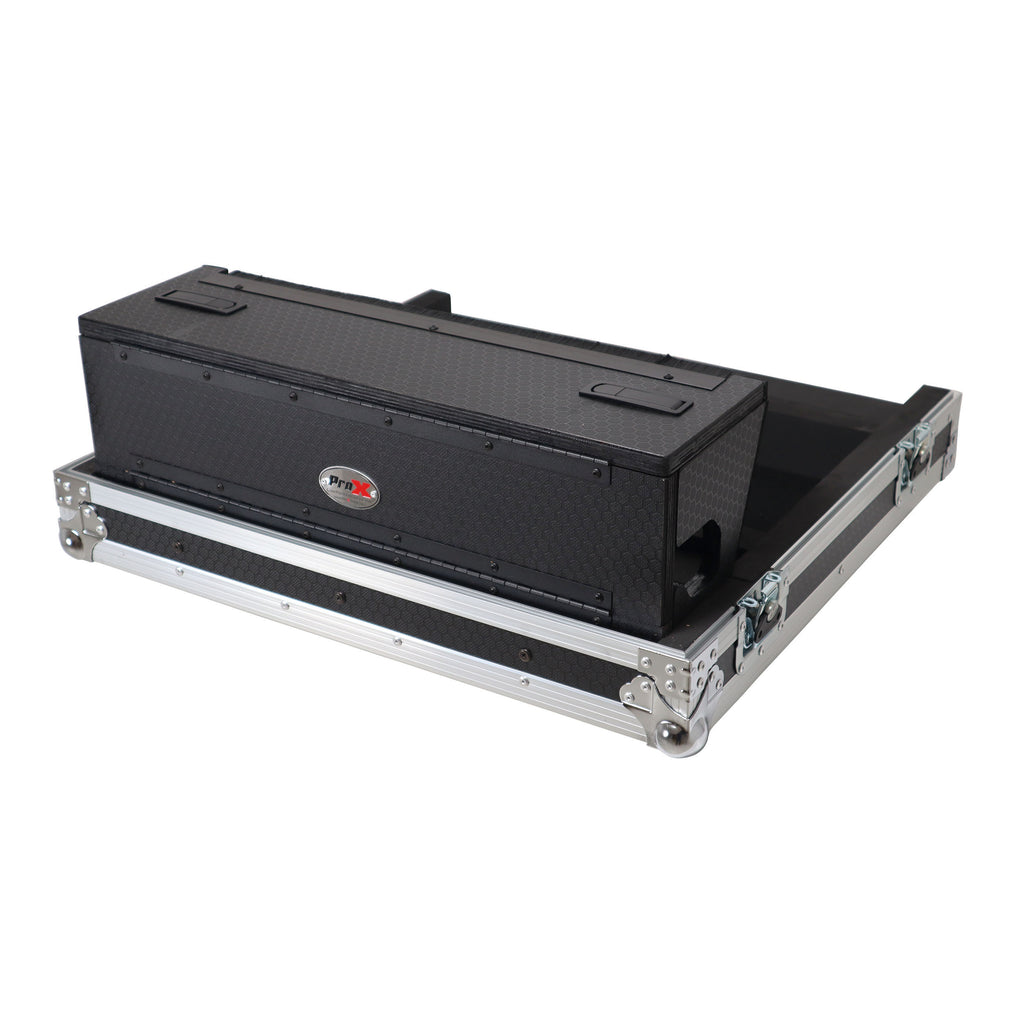 ATA Digital Audio Mixer Flight Case for Allen & Heath QU6 Console with Doghouse compartment and 4x Caster wheels