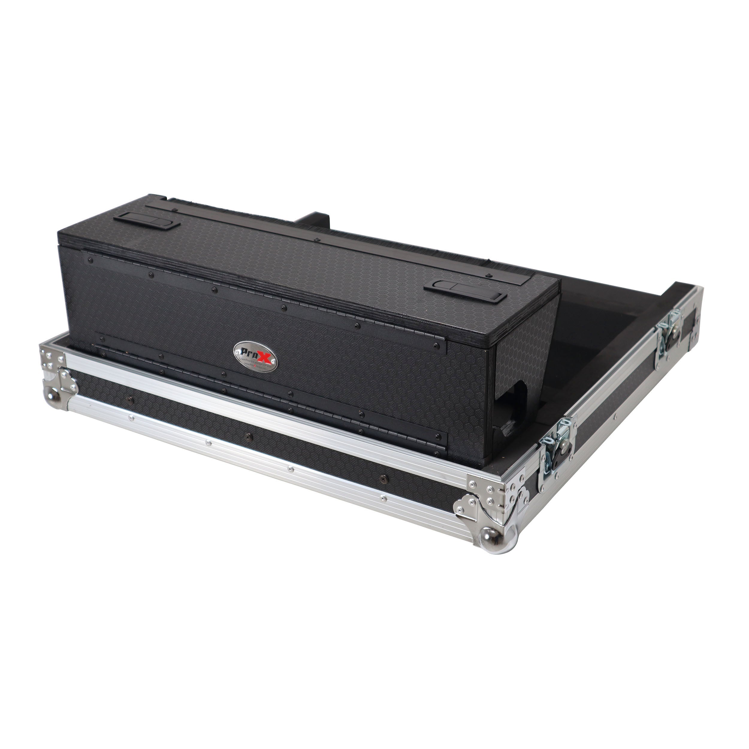 ATA Digital Audio Mixer Flight Case for Allen & Heath QU6 Console with Doghouse compartment and 4x Caster wheels