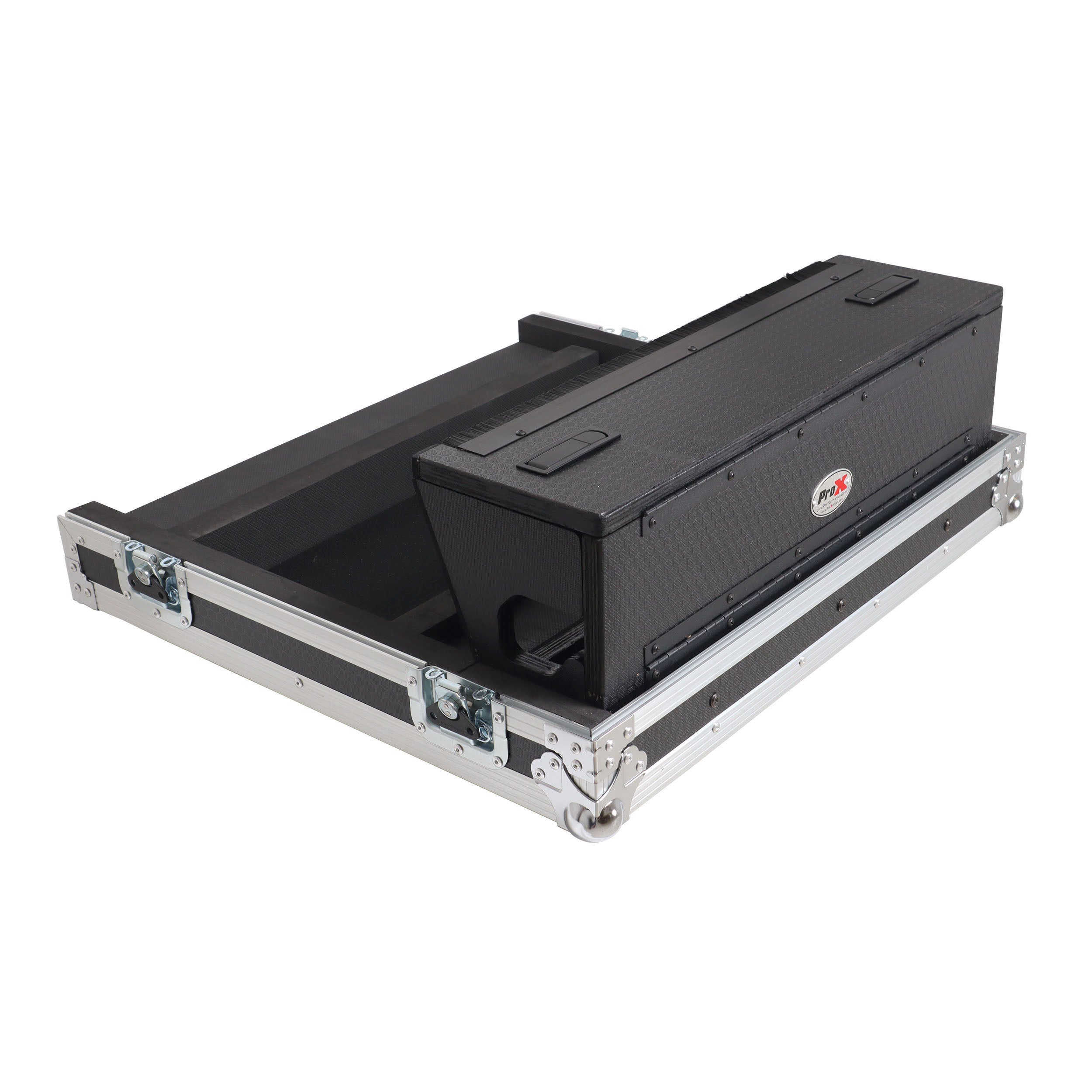 ATA Digital Audio Mixer Flight Case for Allen & Heath QU6 Console with Doghouse compartment and 4x Caster wheels