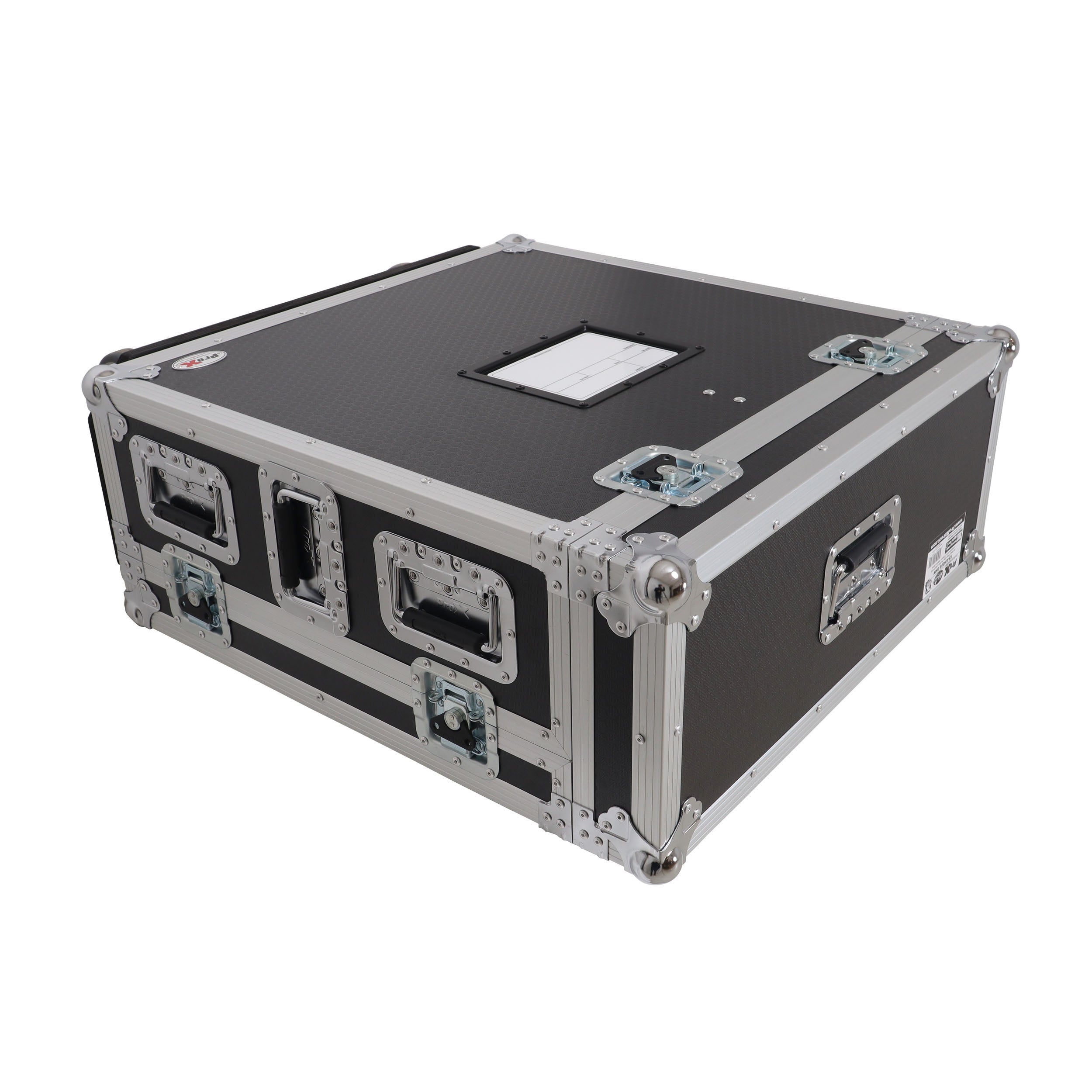ATA Digital Audio Mixer Flight Case for Allen & Heath QU6 Console with Doghouse compartment and 4x Caster wheels