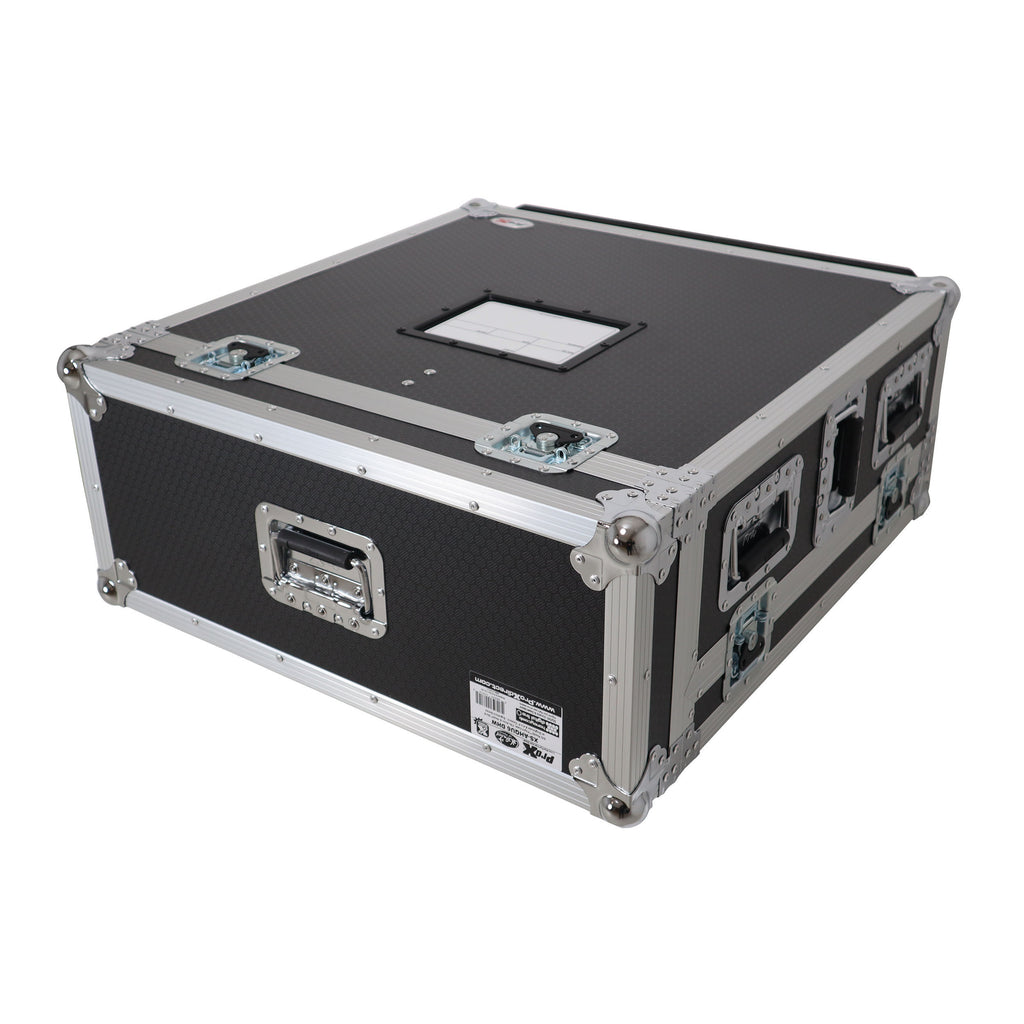 ATA Digital Audio Mixer Flight Case for Allen & Heath QU6 Console with Doghouse compartment and 4x Caster wheels