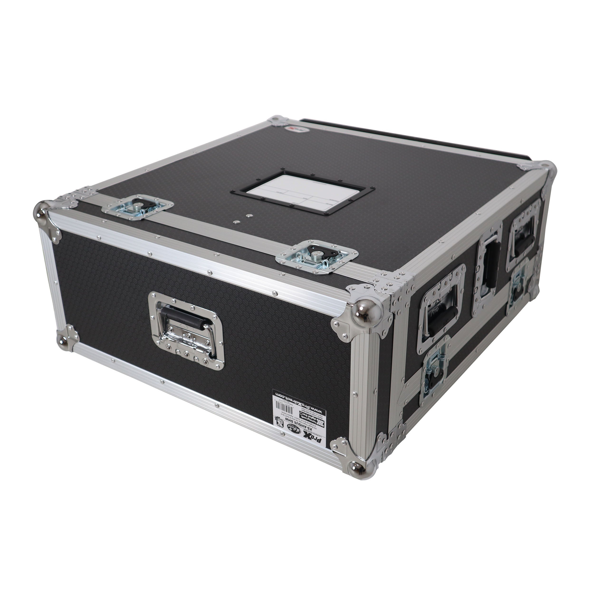 ATA Digital Audio Mixer Flight Case for Allen & Heath QU6 Console with Doghouse compartment and 4x Caster wheels