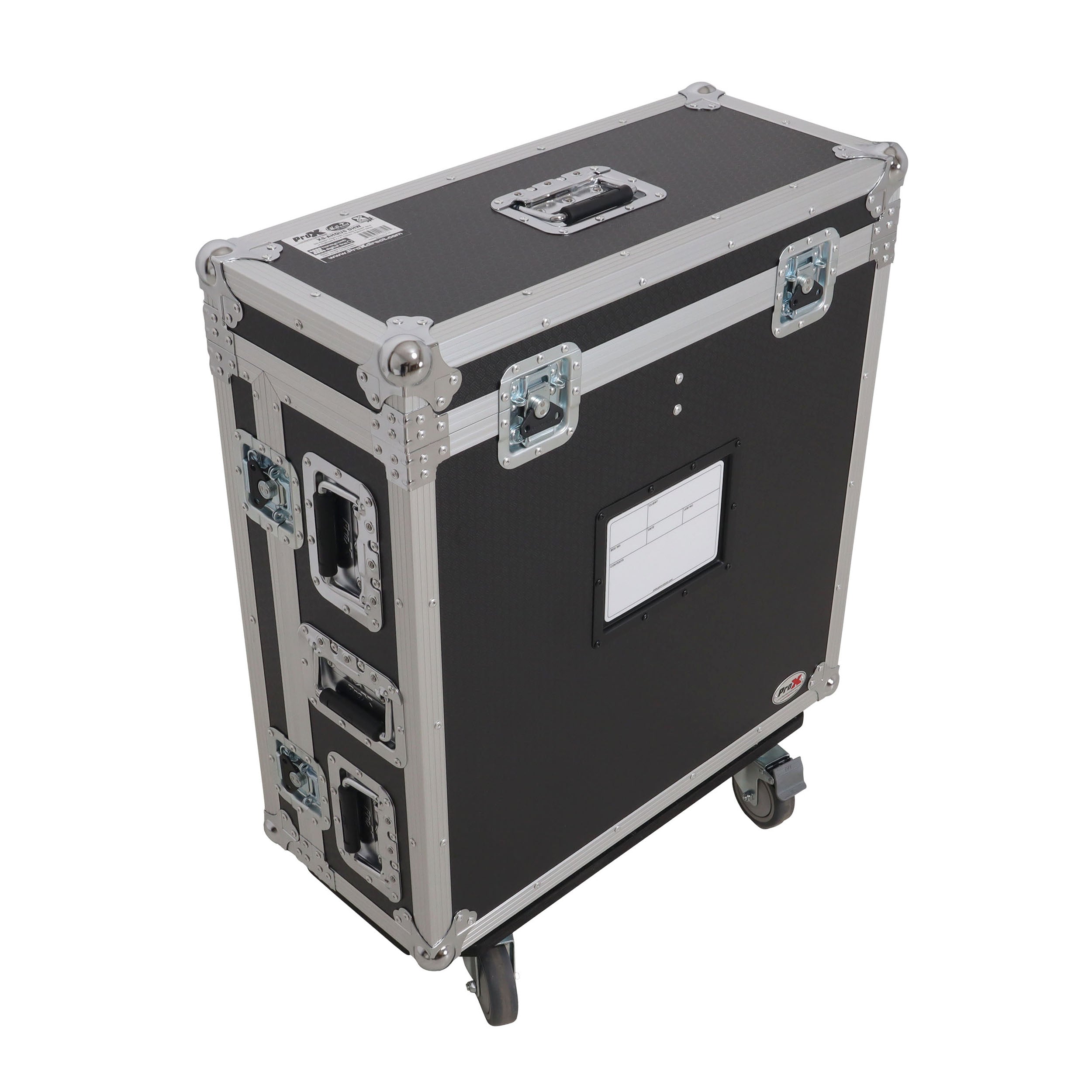 ATA Digital Audio Mixer Flight Case for Allen & Heath QU6 Console with Doghouse compartment and 4x Caster wheels