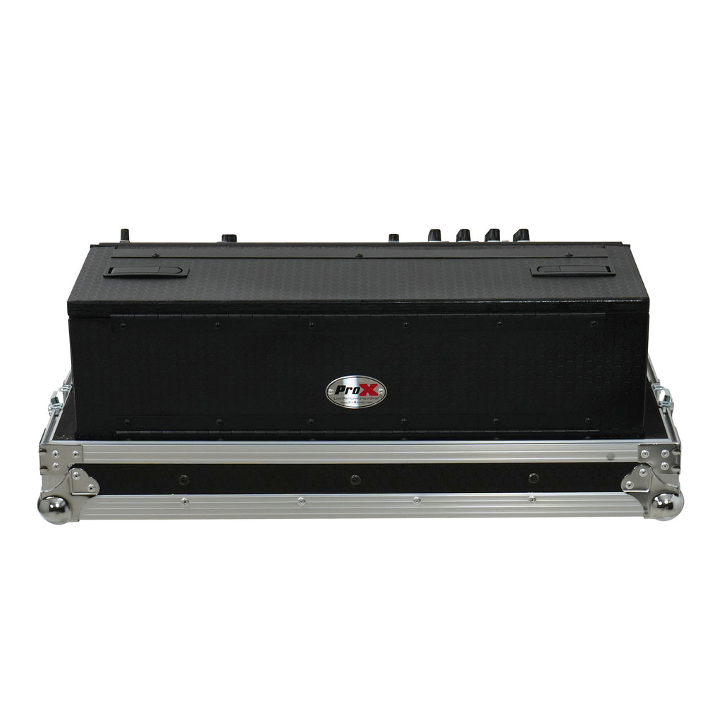 ATA Digital Audio Mixer Flight Case for Allen & Heath QU6 Console with Doghouse compartment and 4x Caster wheels