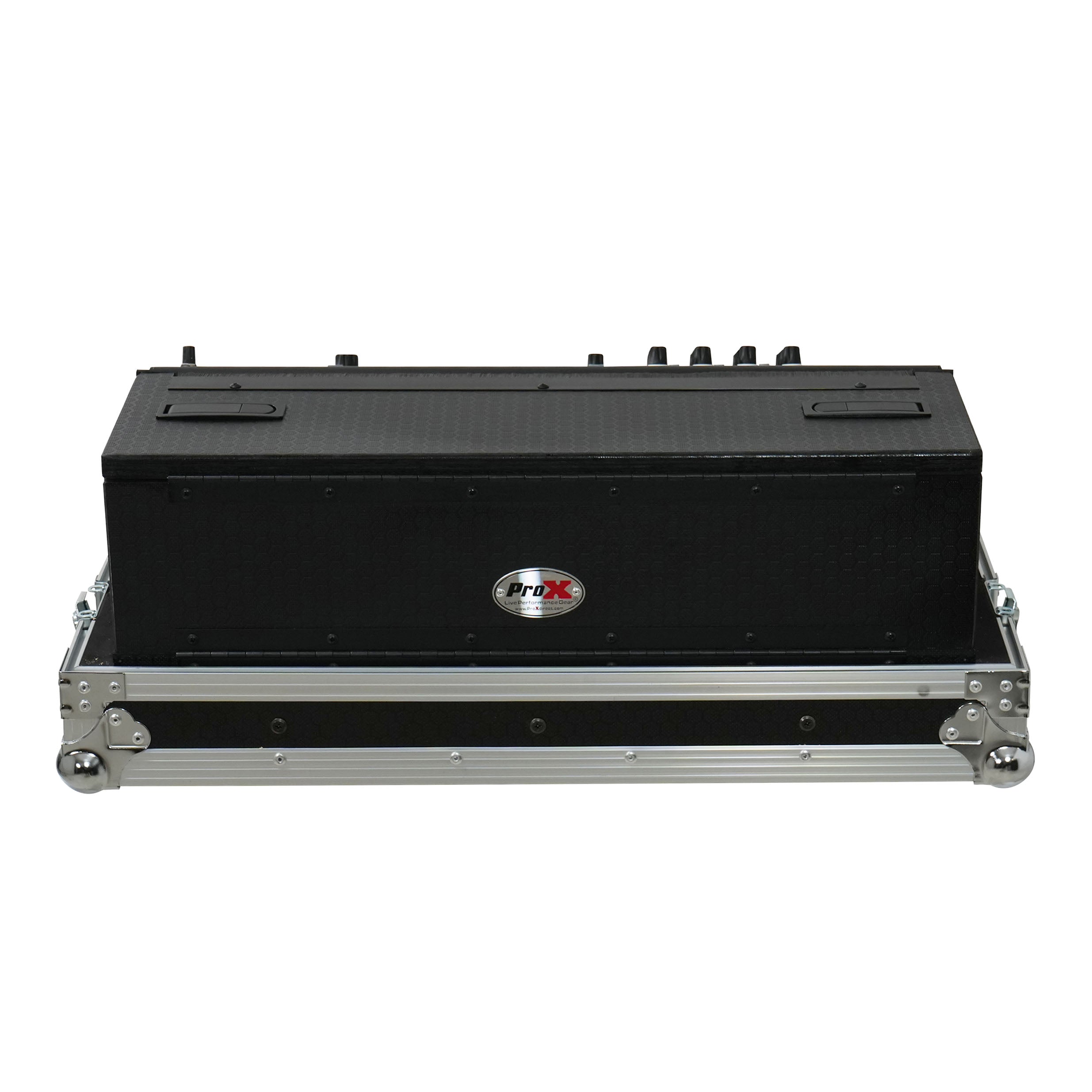 ATA Digital Audio Mixer Flight Case for Allen & Heath QU6 Console with Doghouse compartment and 4x Caster wheels