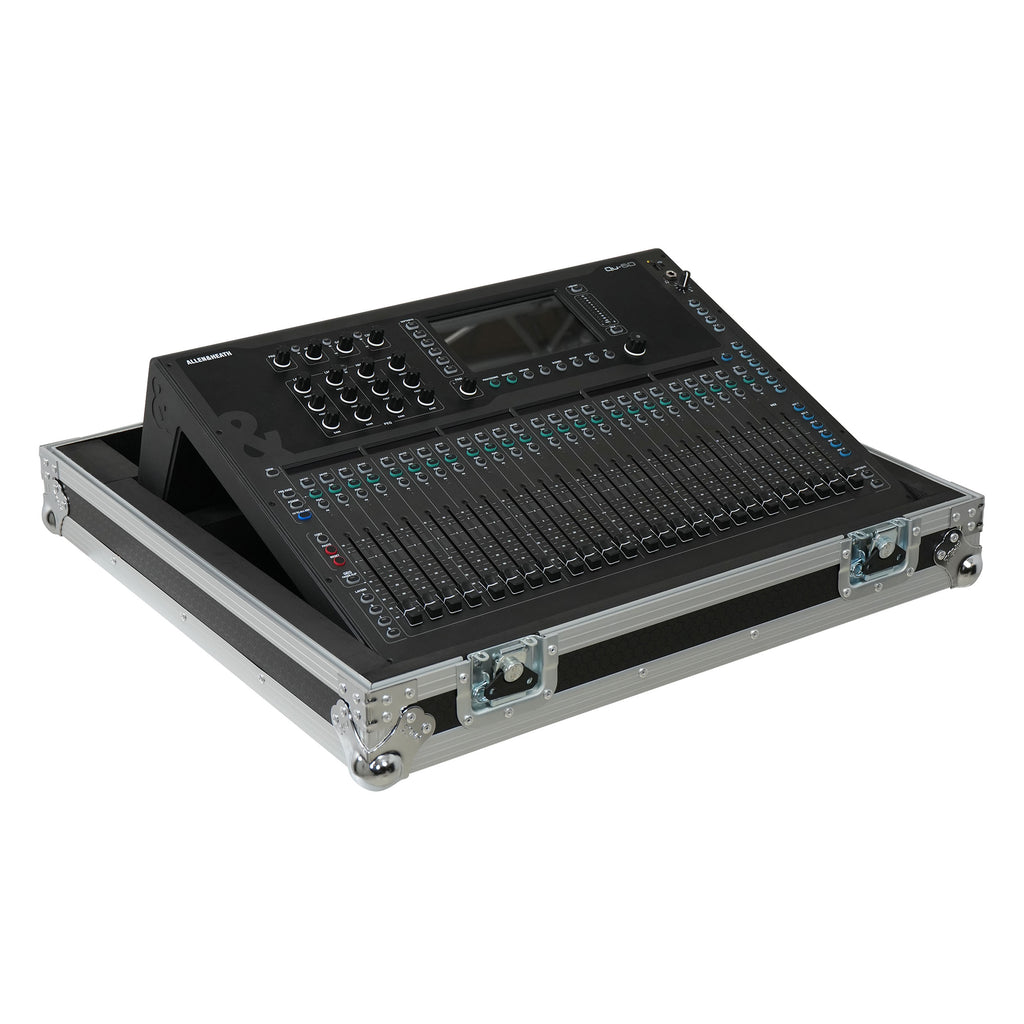 Flight Case for Allen & Heath QU6 ATA Digital Audio Mixer Console and 2x Low Profile Wheels