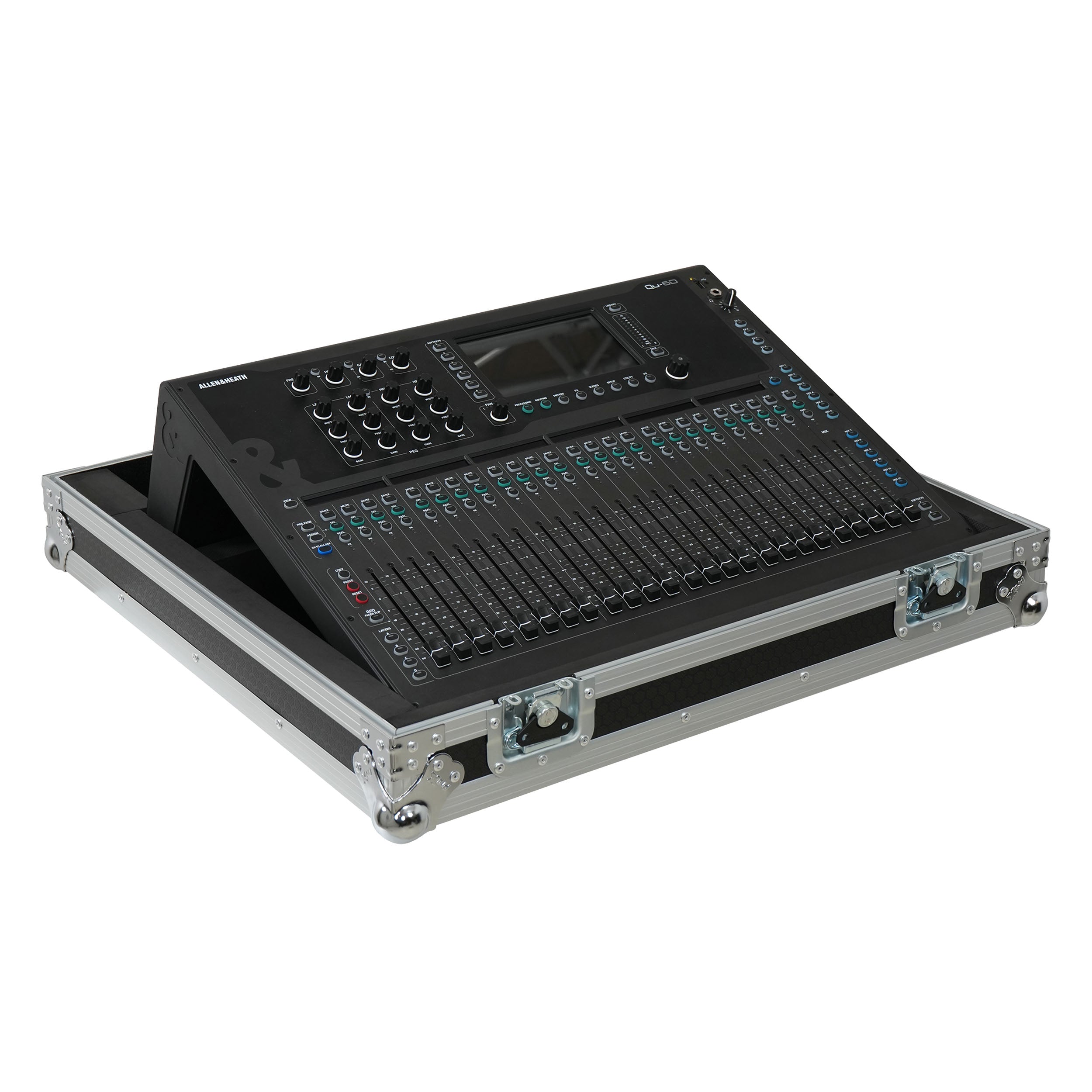 Flight Case for Allen & Heath QU6 ATA Digital Audio Mixer Console and 2x Low Profile Wheels