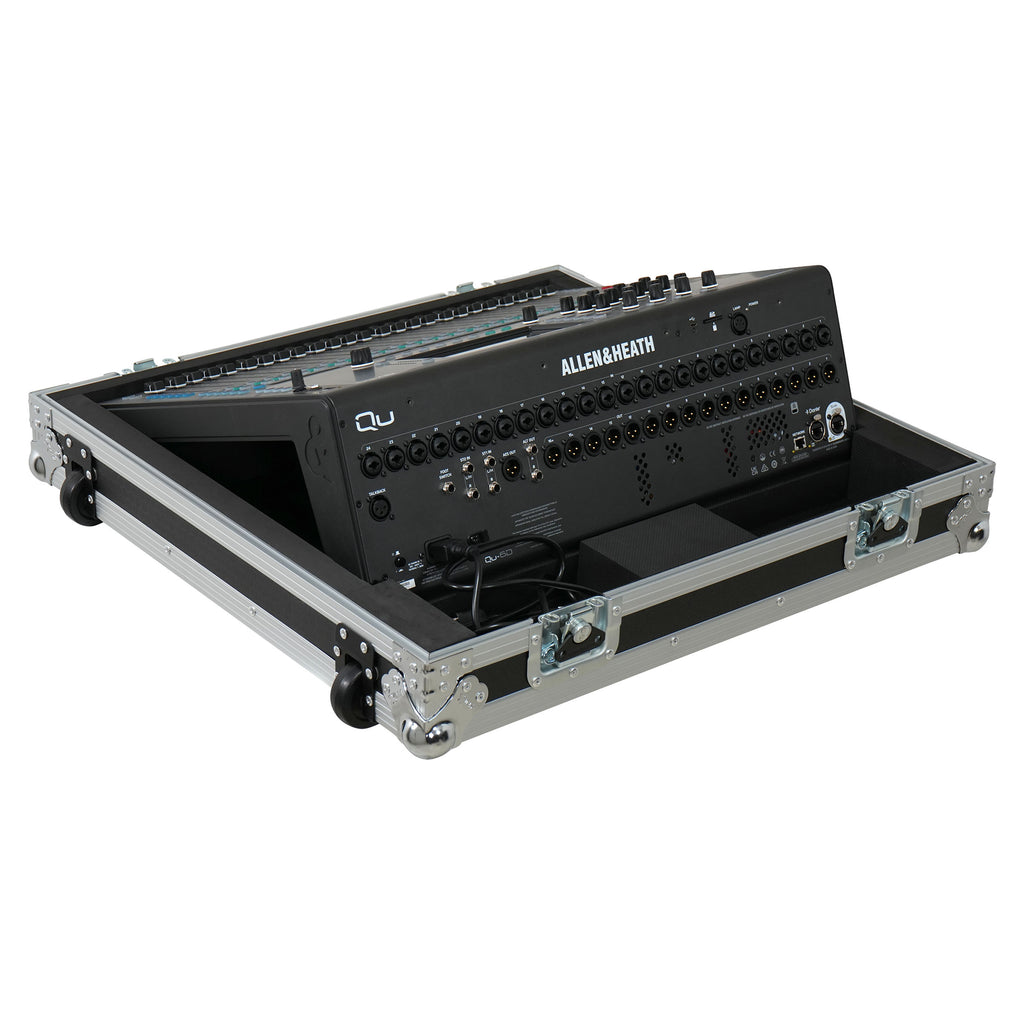 Flight Case for Allen & Heath QU6 ATA Digital Audio Mixer Console and 2x Low Profile Wheels