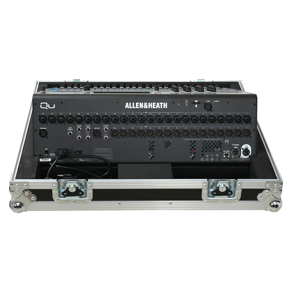 Flight Case for Allen & Heath QU6 ATA Digital Audio Mixer Console and 2x Low Profile Wheels