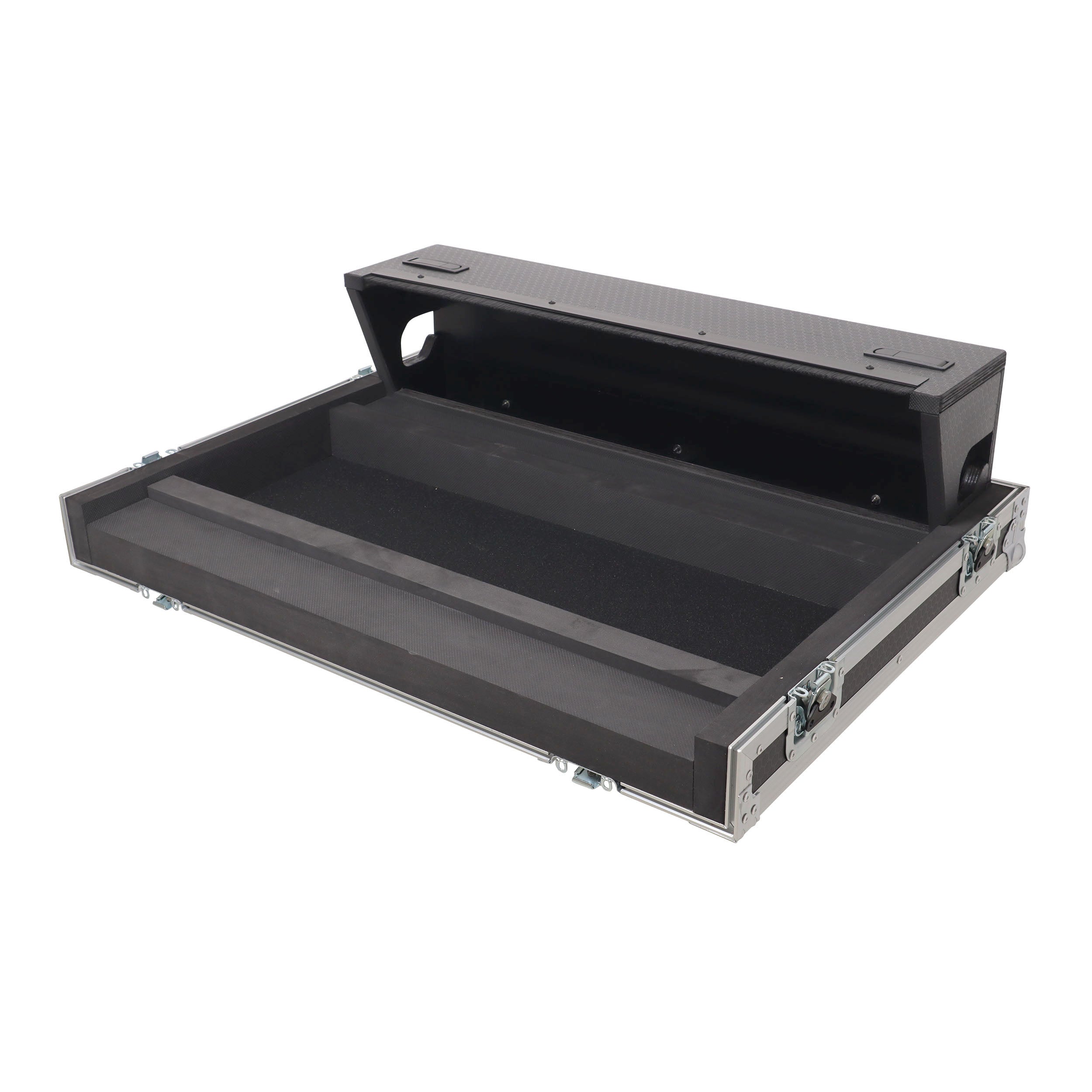 ATA Digital Audio Mixer Flight Case for Allen & Heath QU7 Console with Doghouse compartment and 4x Caster wheels