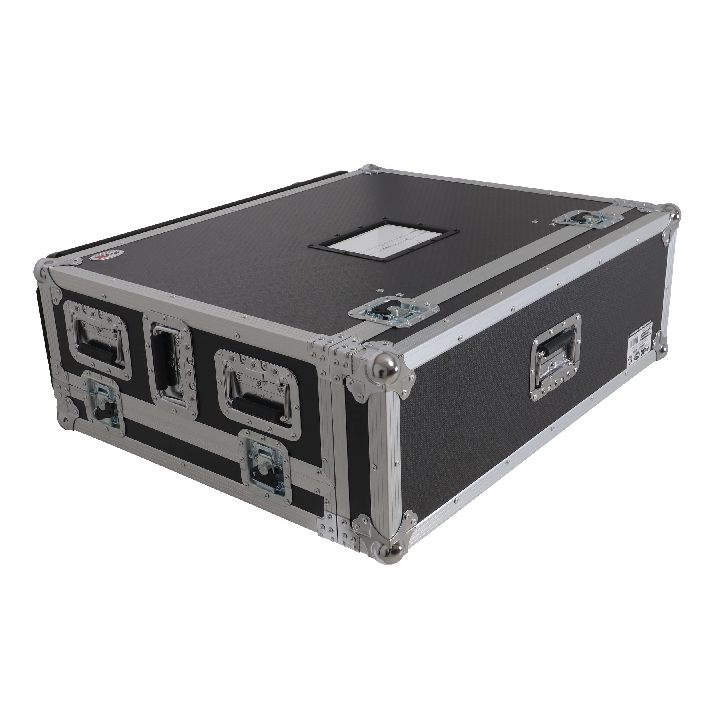 ATA Digital Audio Mixer Flight Case for Allen & Heath QU7 Console with Doghouse compartment and 4x Caster wheels