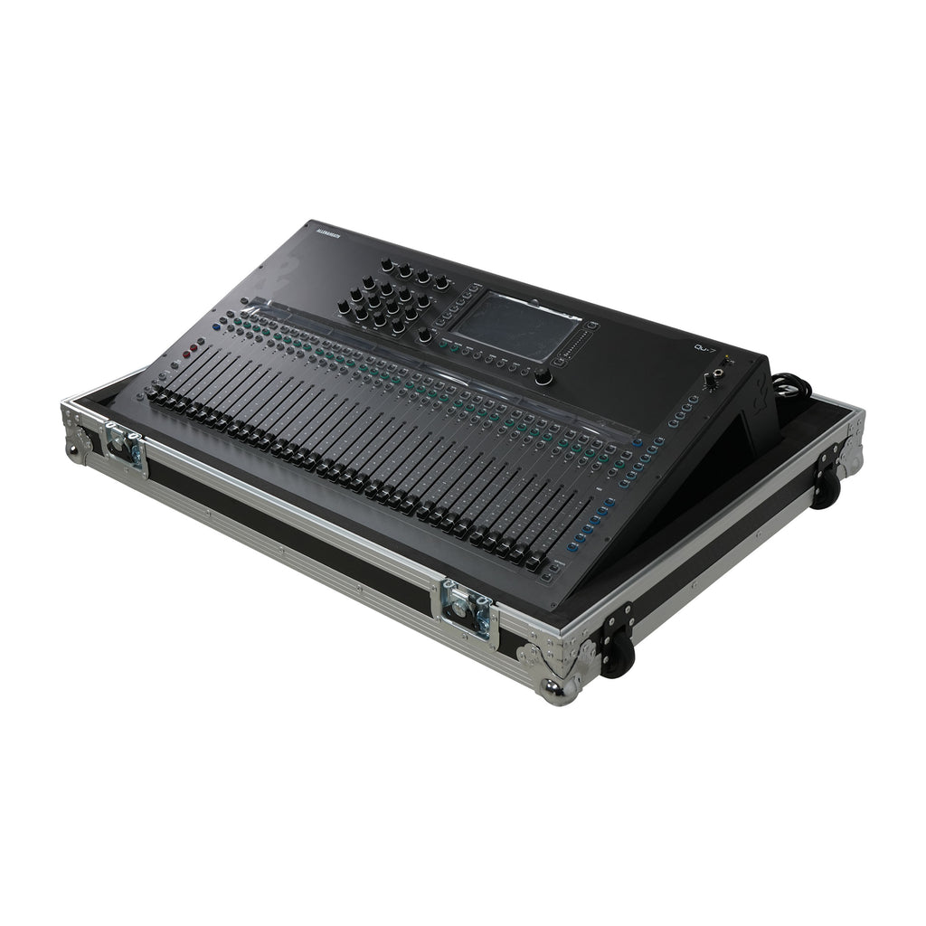 Flight Case for Allen & Heath QU7 ATA Digital Audio Mixer Console and 2x Low Profile Wheels
