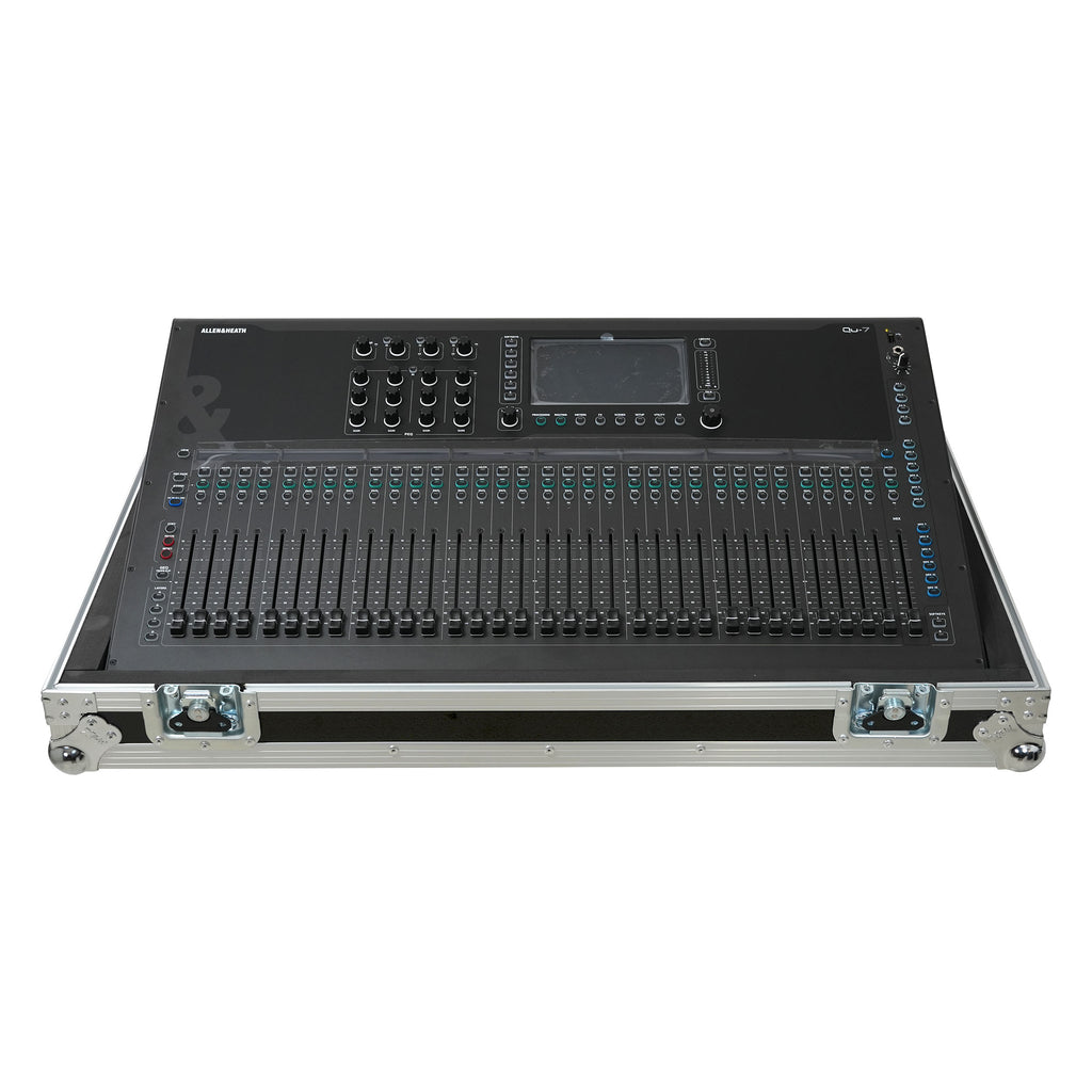 Flight Case for Allen & Heath QU7 ATA Digital Audio Mixer Console and 2x Low Profile Wheels