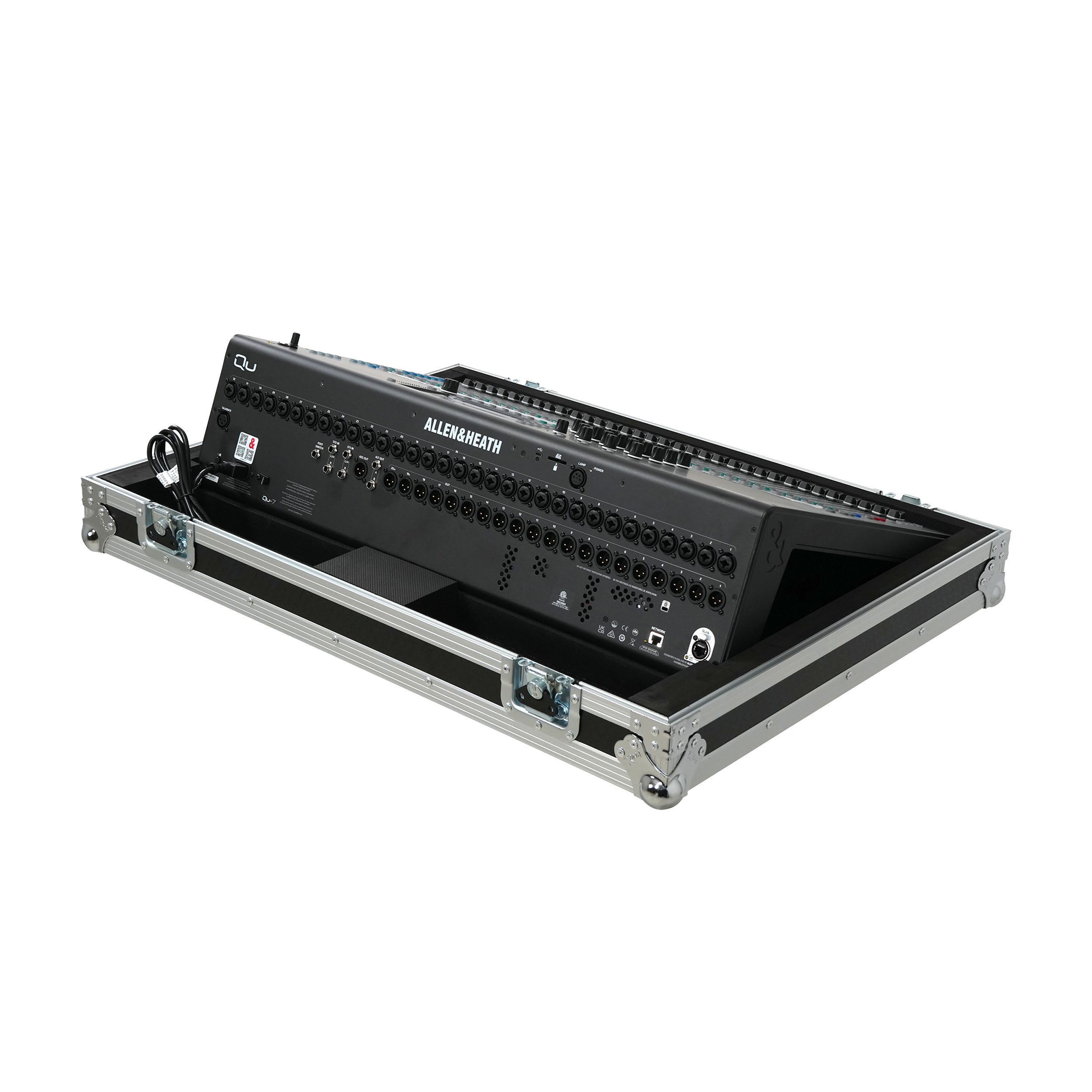 Flight Case for Allen & Heath QU7 ATA Digital Audio Mixer Console and 2x Low Profile Wheels