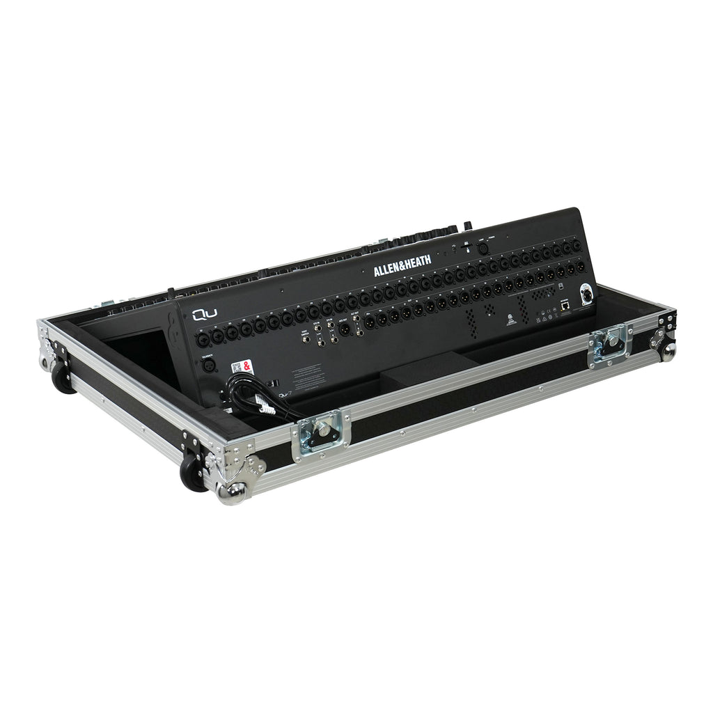 Flight Case for Allen & Heath QU7 ATA Digital Audio Mixer Console and 2x Low Profile Wheels