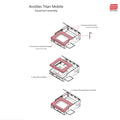 Flight case for AVOLITES Titan Mobile Lighting controller with 4x casters by Santosom
