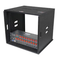 10U Rack Case 14" Deep Vertical Amp Rack Polyurea Coated  BLAQ Series