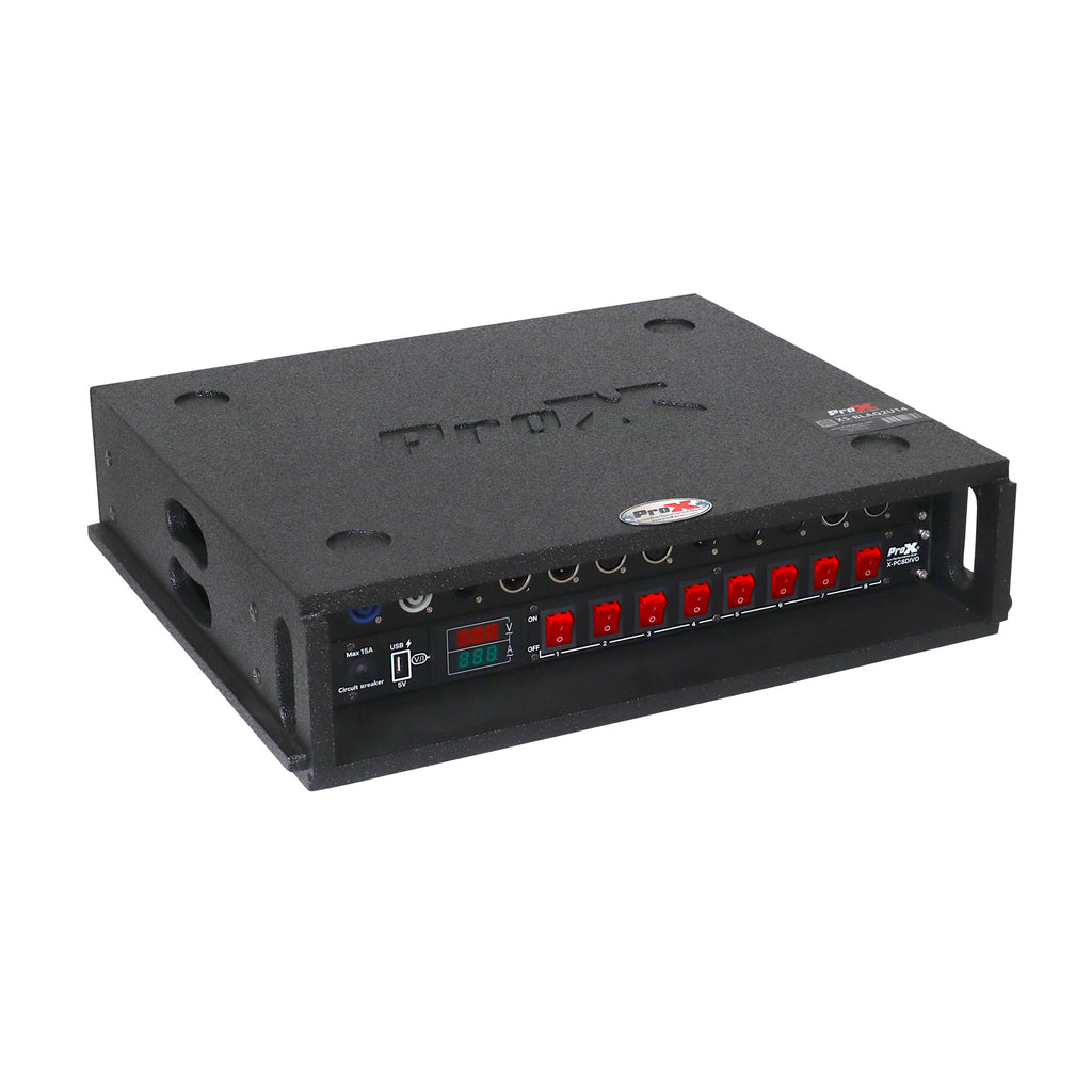 2U Rack Case 14" Deep Vertical Amp Rack Polyurea Coated  BLAQ Series