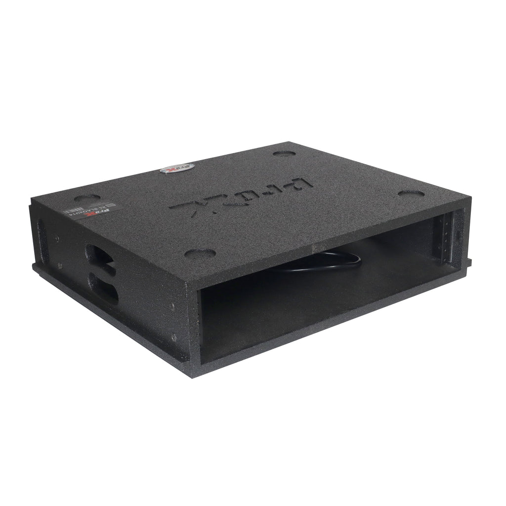 2U Rack Case 14" Deep Vertical Amp Rack Polyurea Coated  BLAQ Series