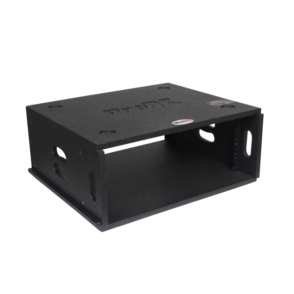 4U Rack Case 14" Deep Vertical Amp Rack Polyurea Coated  BLAQ Series