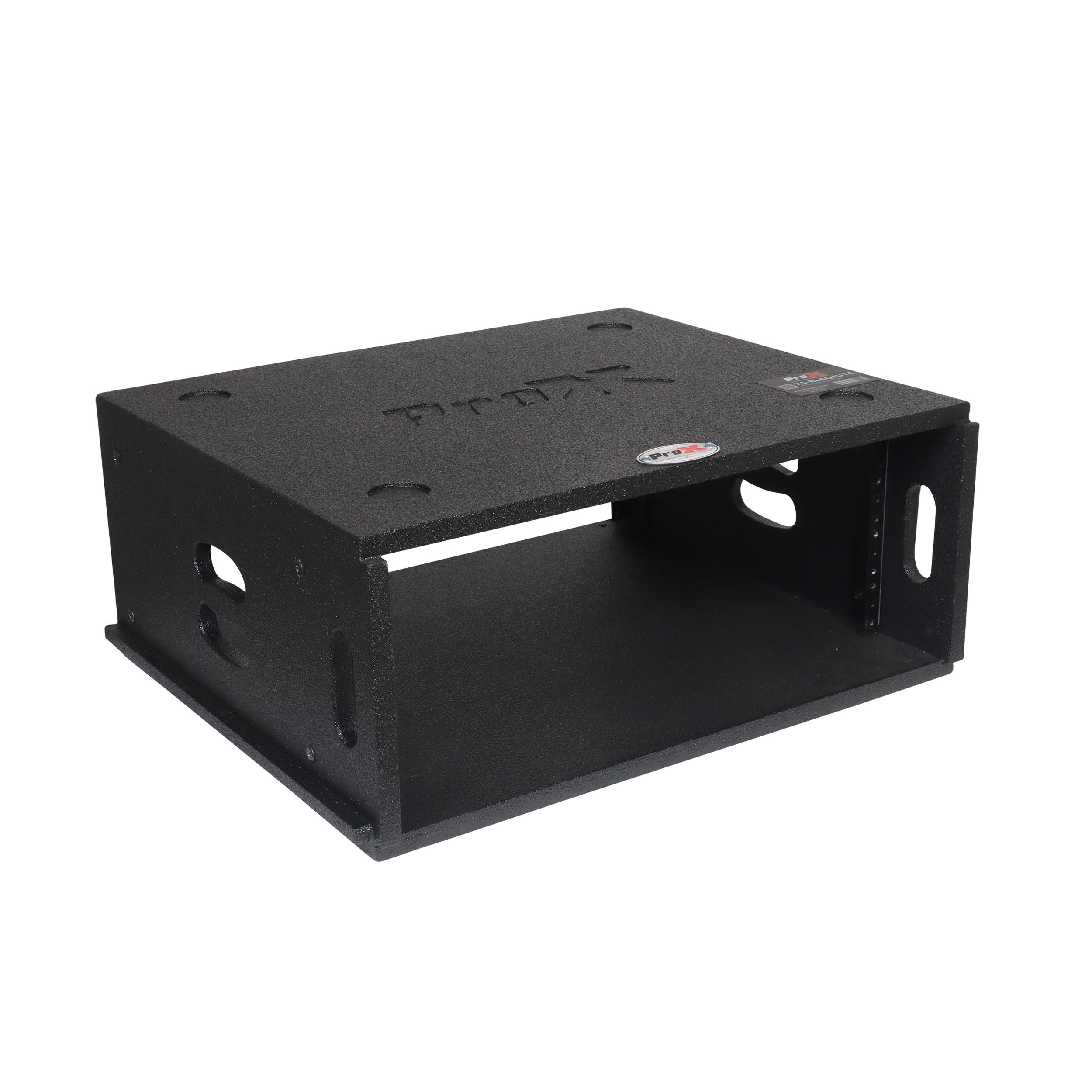 4U Rack Case 14" Deep Vertical Amp Rack Polyurea Coated  BLAQ Series