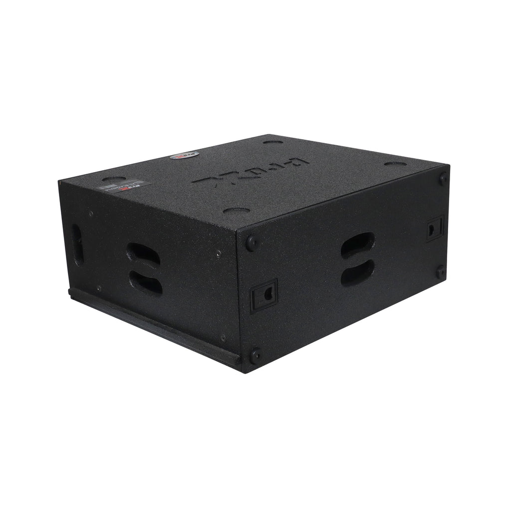 4U Rack Case 14" Deep Vertical Amp Rack Polyurea Coated  BLAQ Series