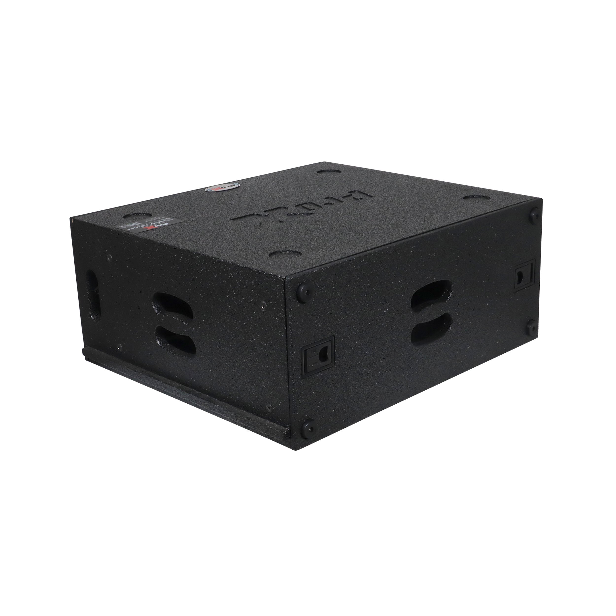 4U Rack Case 14" Deep Vertical Amp Rack Polyurea Coated  BLAQ Series