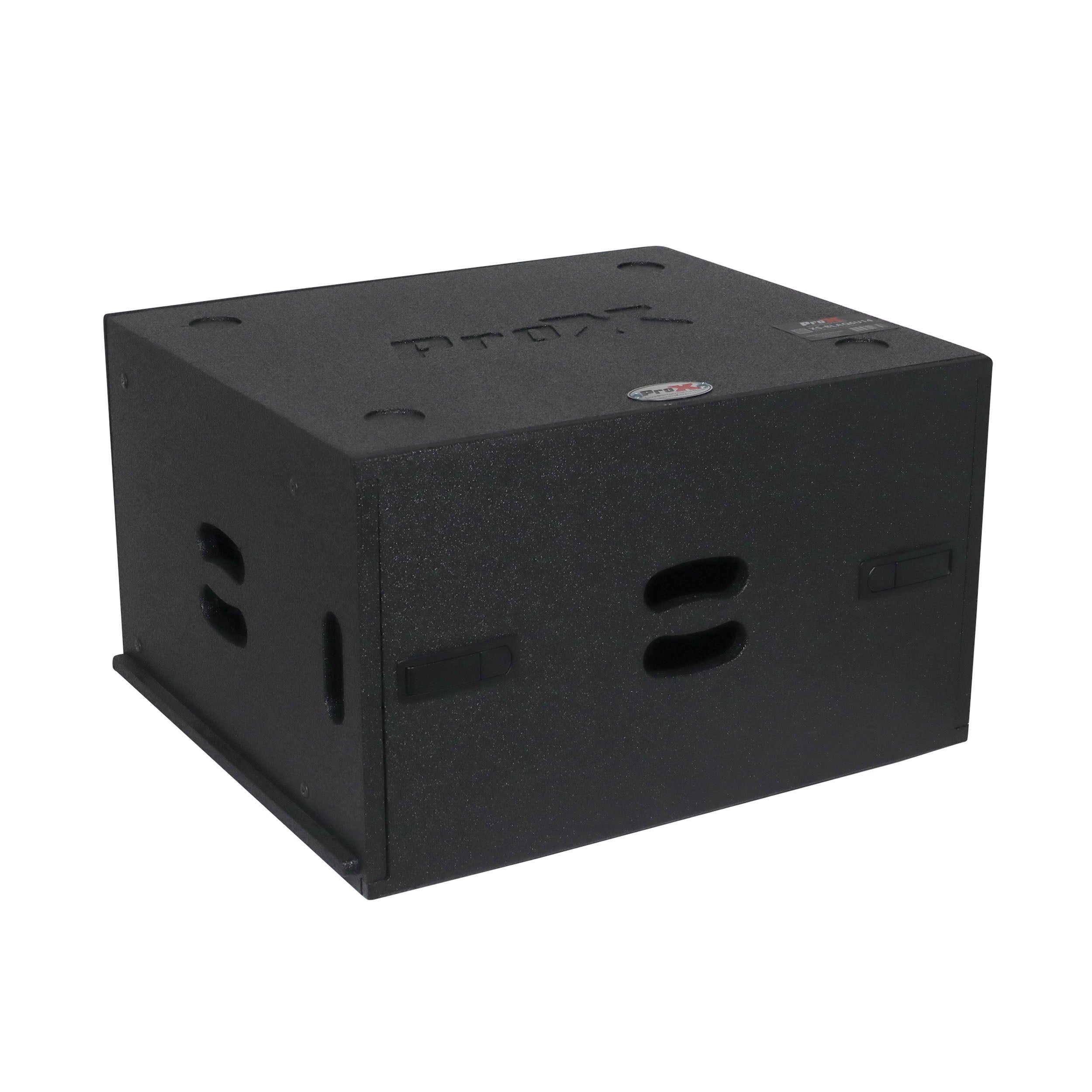 6U Rack Case 14" Deep Vertical Amp Rack Polyurea Coated  BLAQ Series