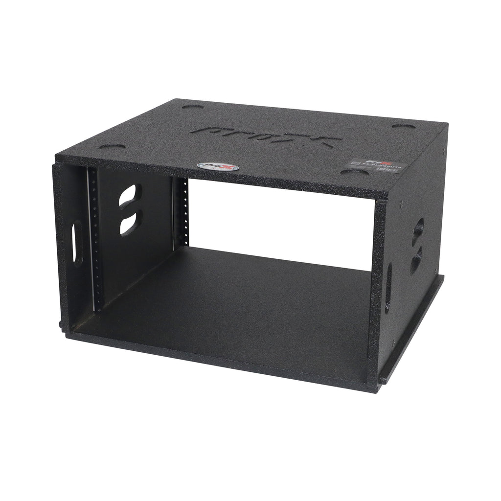 6U Rack Case 14" Deep Vertical Amp Rack Polyurea Coated  BLAQ Series
