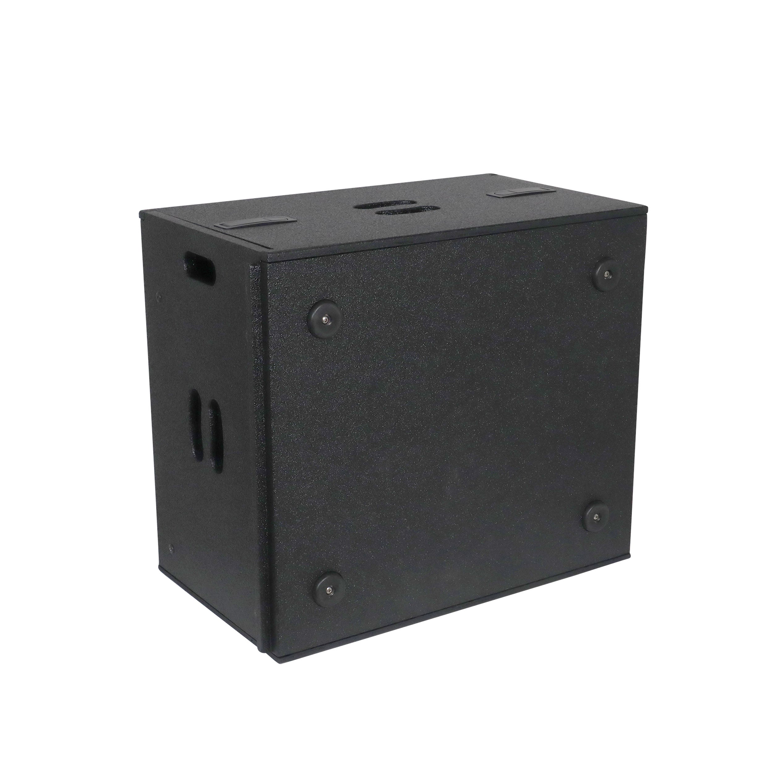 6U Rack Case 14" Deep Vertical Amp Rack Polyurea Coated  BLAQ Series