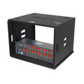 8U Rack Case 14" Deep Vertical Amp Rack Polyurea Coated  BLAQ Series