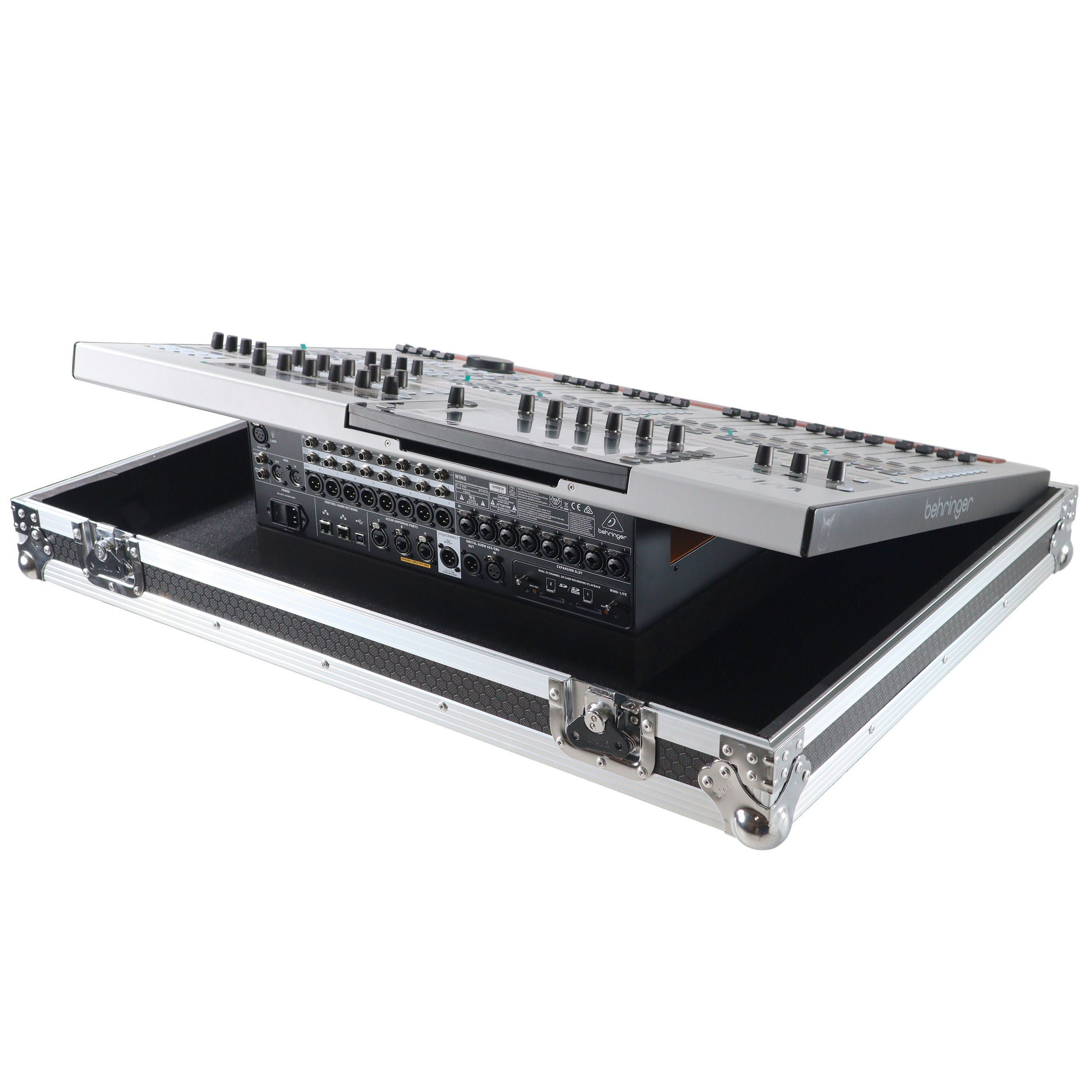 Fits Behringer Wing  Digital Mixer Console Flight Case w Low Profile Wheels