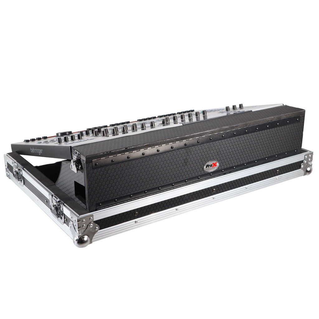 ATA Digital Audio Mixer Flight Case for Behringer WING Console with Doghouse compartment and Caster wheels
