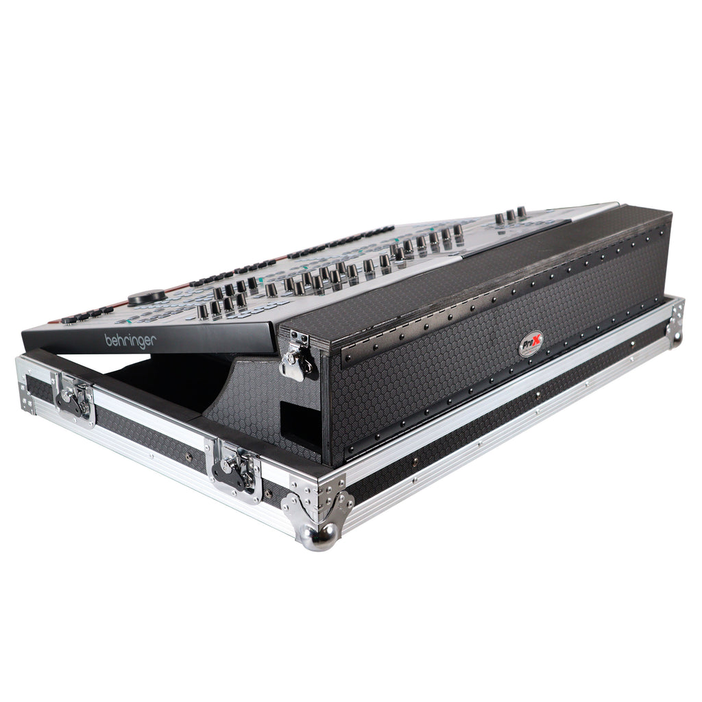 ATA Digital Audio Mixer Flight Case for Behringer WING Console with Doghouse compartment and Caster wheels