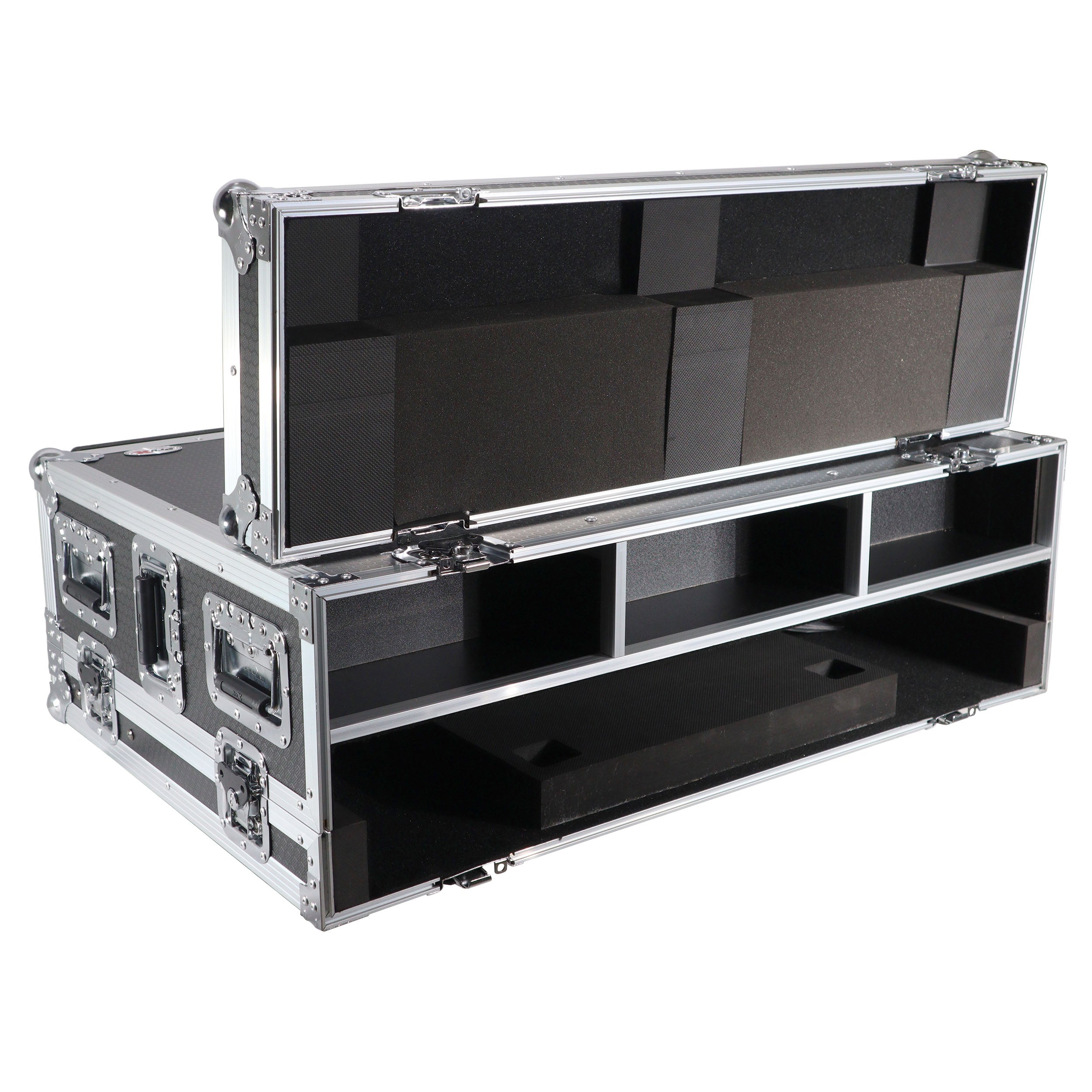 ATA Digital Audio Mixer Flight Case for Behringer WING Console with Doghouse compartment and Caster wheels