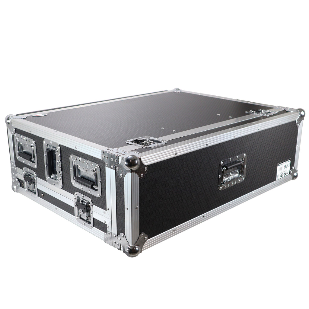 ATA Digital Audio Mixer Flight Case for Behringer WING Console with Doghouse compartment and Caster wheels
