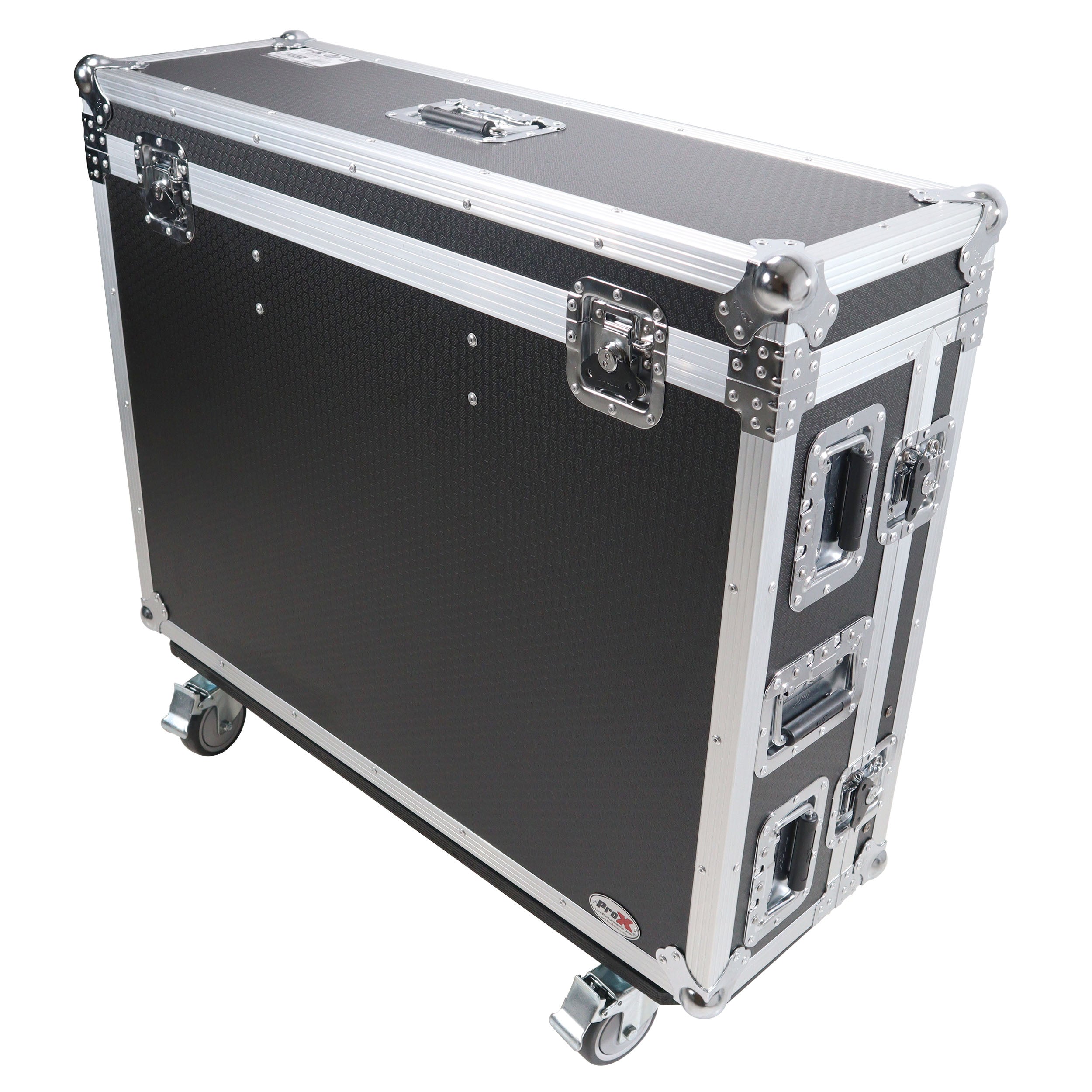 ATA Digital Audio Mixer Flight Case for Behringer WING Console with Doghouse compartment and Caster wheels