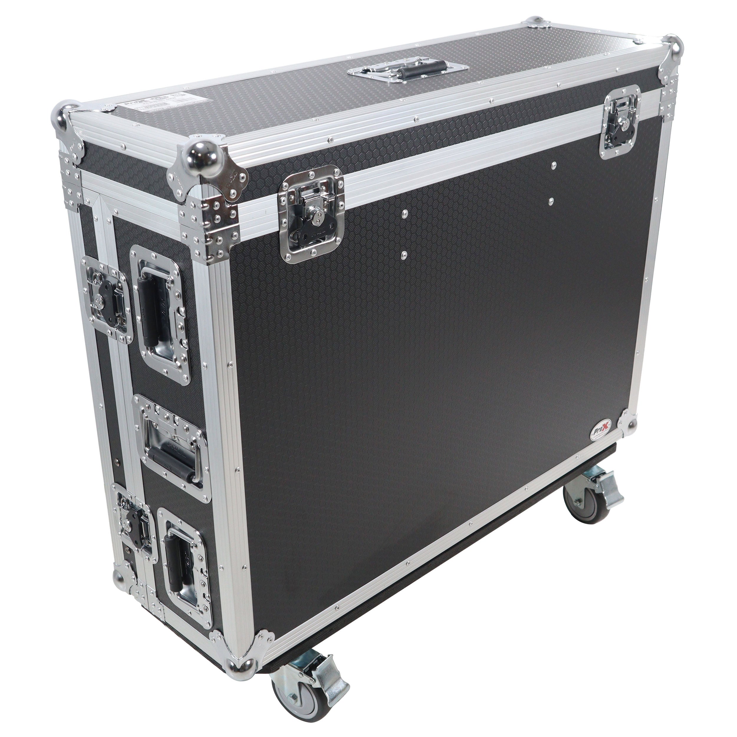 ATA Digital Audio Mixer Flight Case for Behringer WING Console with Doghouse compartment and Caster wheels