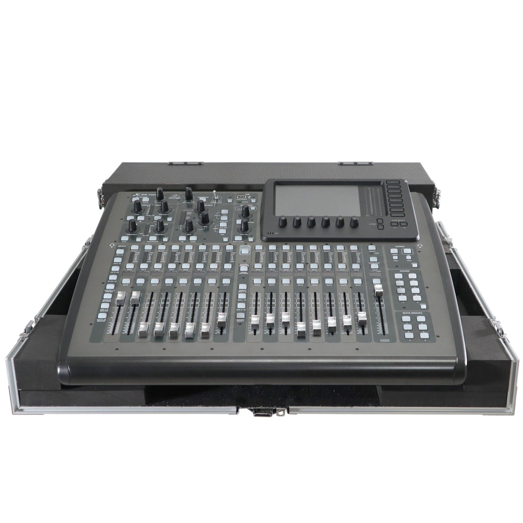 ATA Digital Audio Mixer Flight Case for Behringer X32 Compact Console with Doghouse compartment and Caster wheels